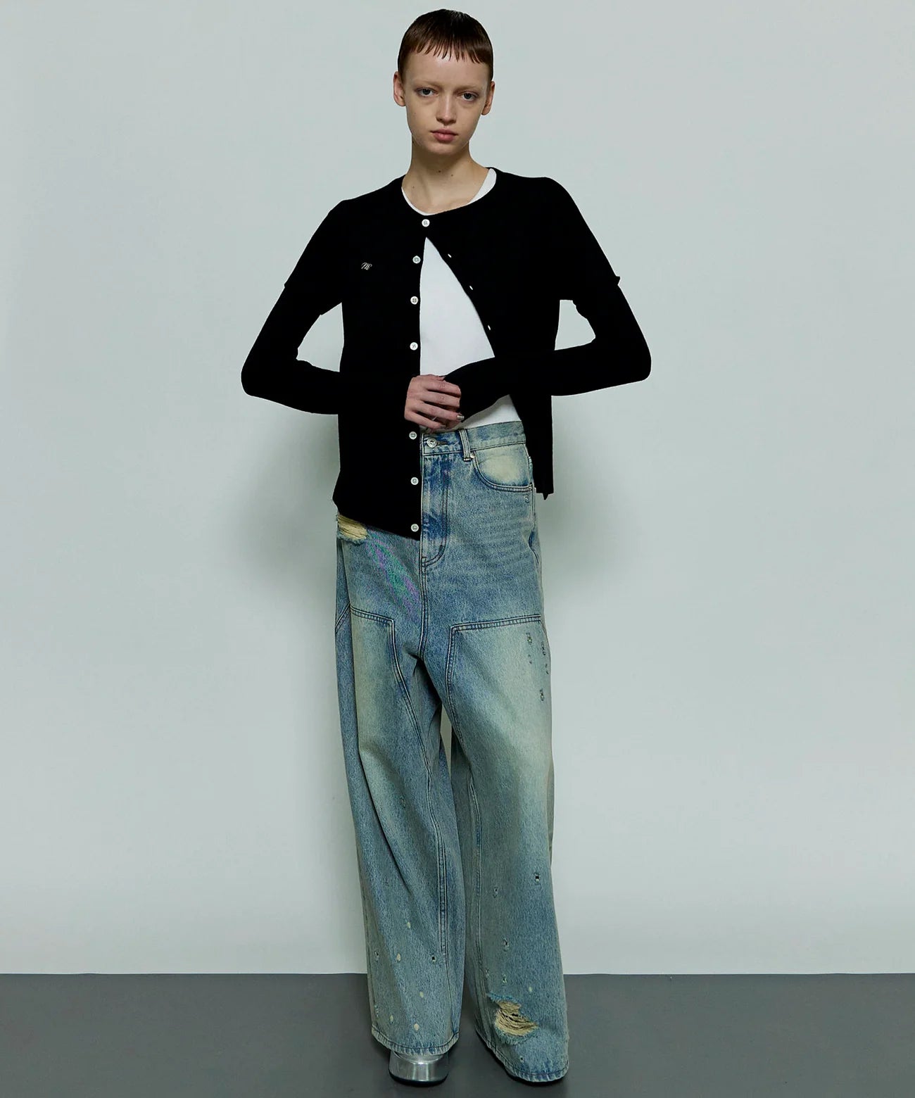 MAISON SPECIAL-Baggy Denim Pants-NOWALL