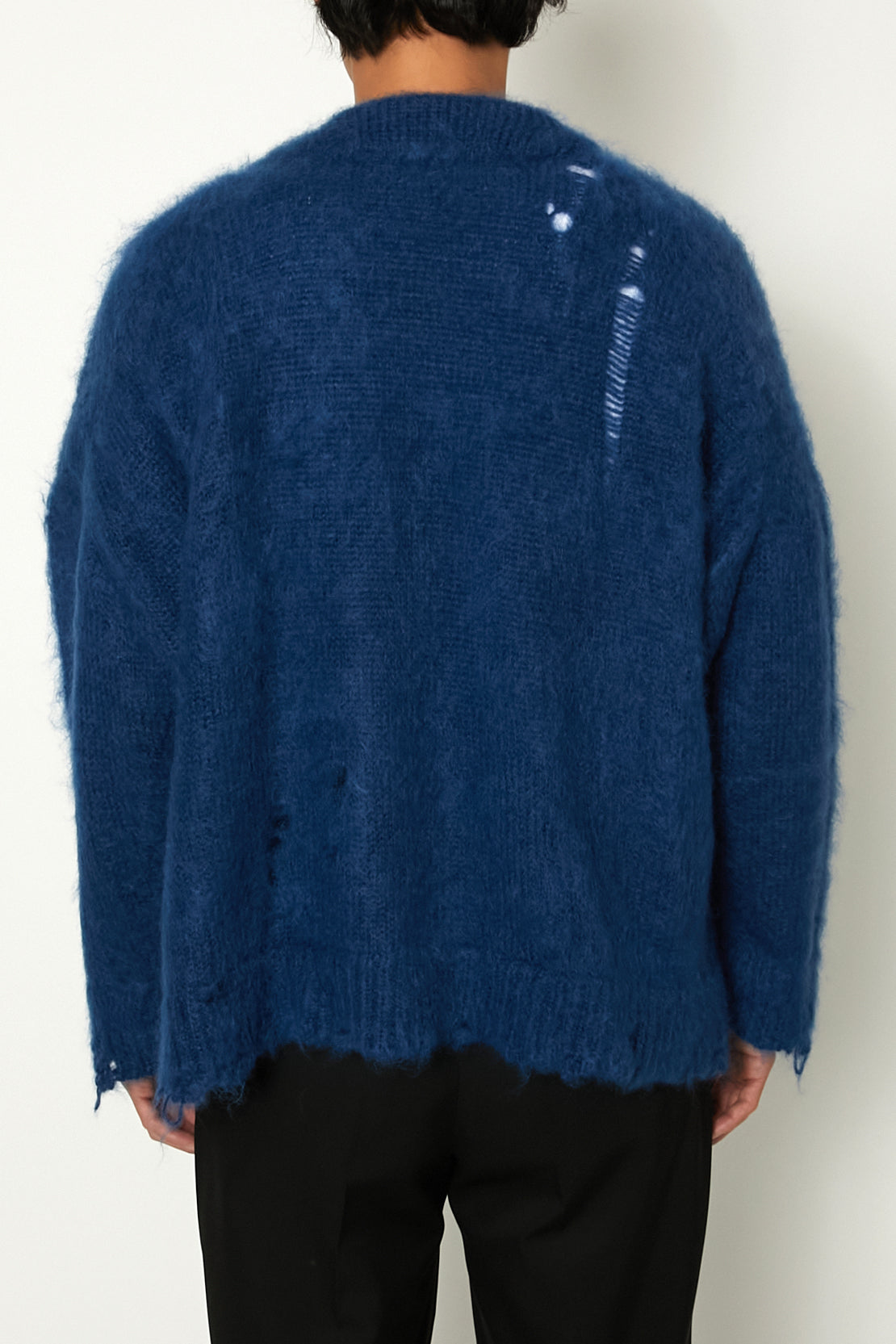 ALMOSTBLACK-MOHAIR MTL BTN KNIT-NOWALL