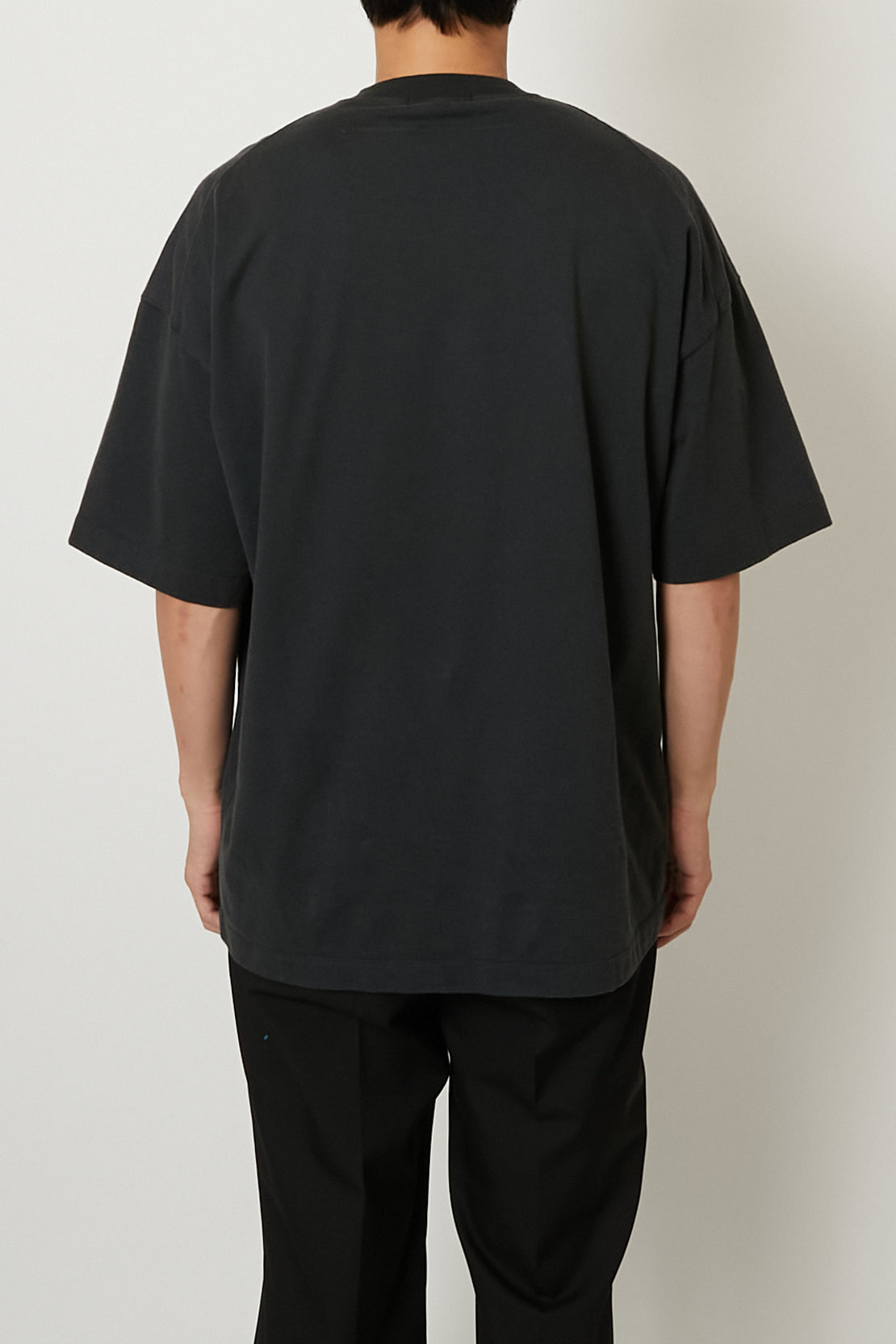 ALMOSTBLACK-CREW NECK FADE PRINT T-NOWALL