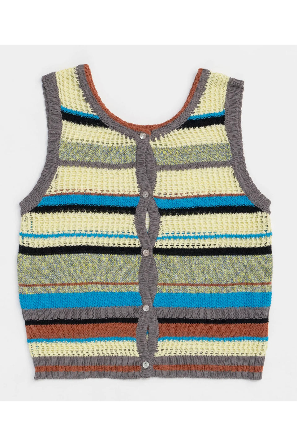 MAISON SPECIAL-2way Multi Border Tank Top-NOWALL