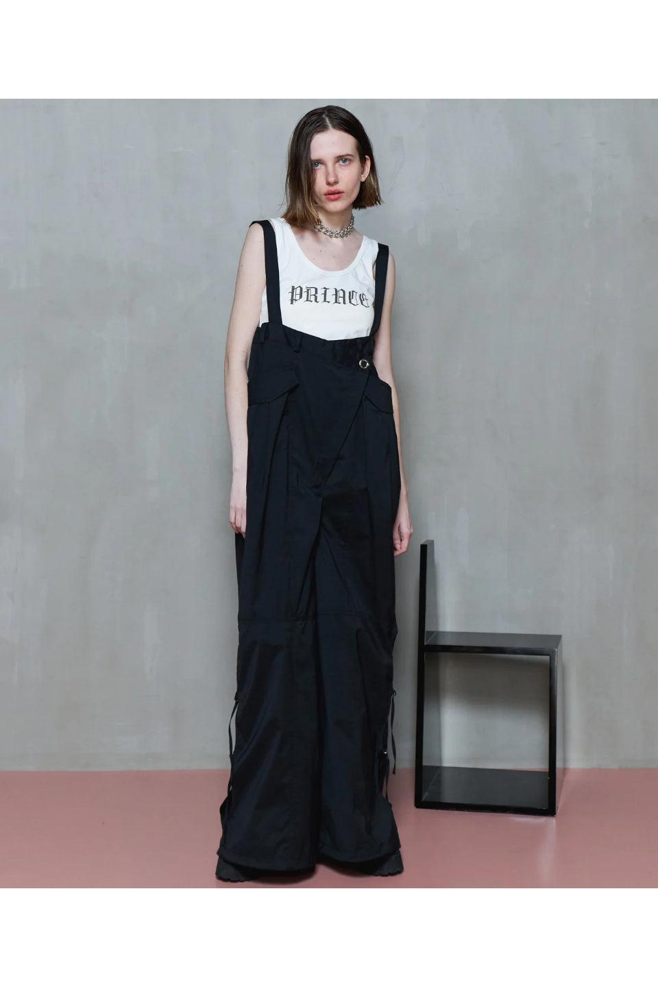 MAISON SPECIAL-2way Suspender Parachute Pants-NOWALL