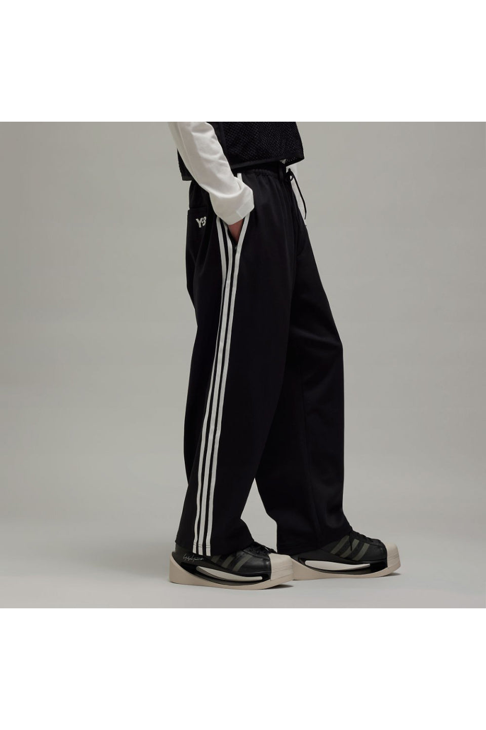 Y-3-3 Stripes Track Pants-NOWALL