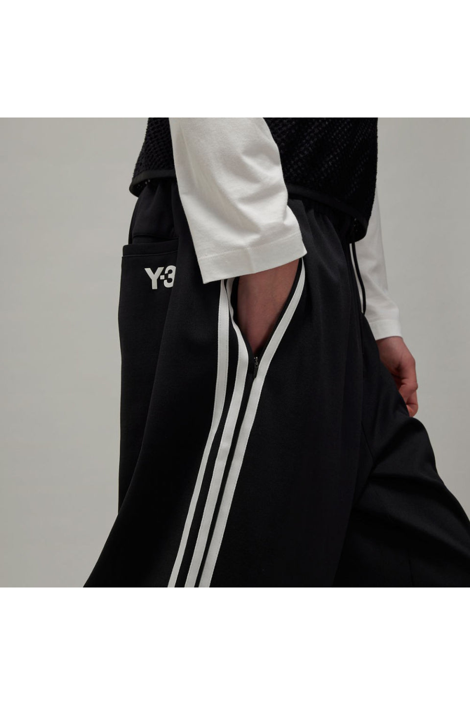 Y-3-3 Stripes Track Pants-NOWALL