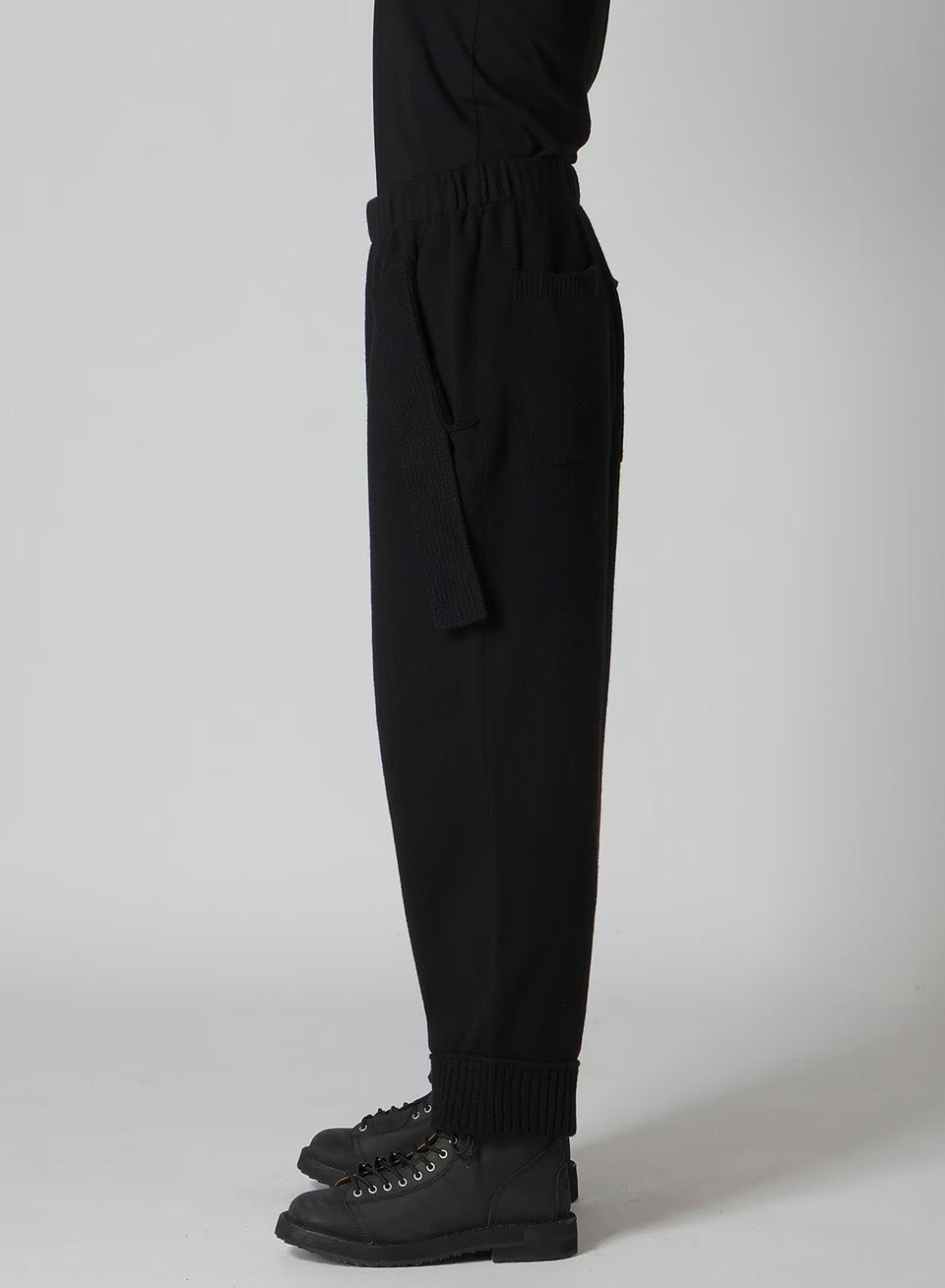 Yohji Yamamoto POUR HOMME-7G Jersey 3G Rib Pants-NOWALL