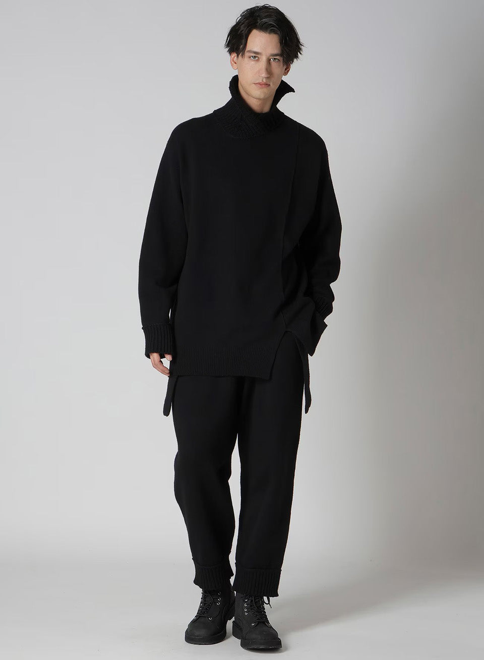 Yohji Yamamoto POUR HOMME-7G Jersey 3G Rib Pants-NOWALL