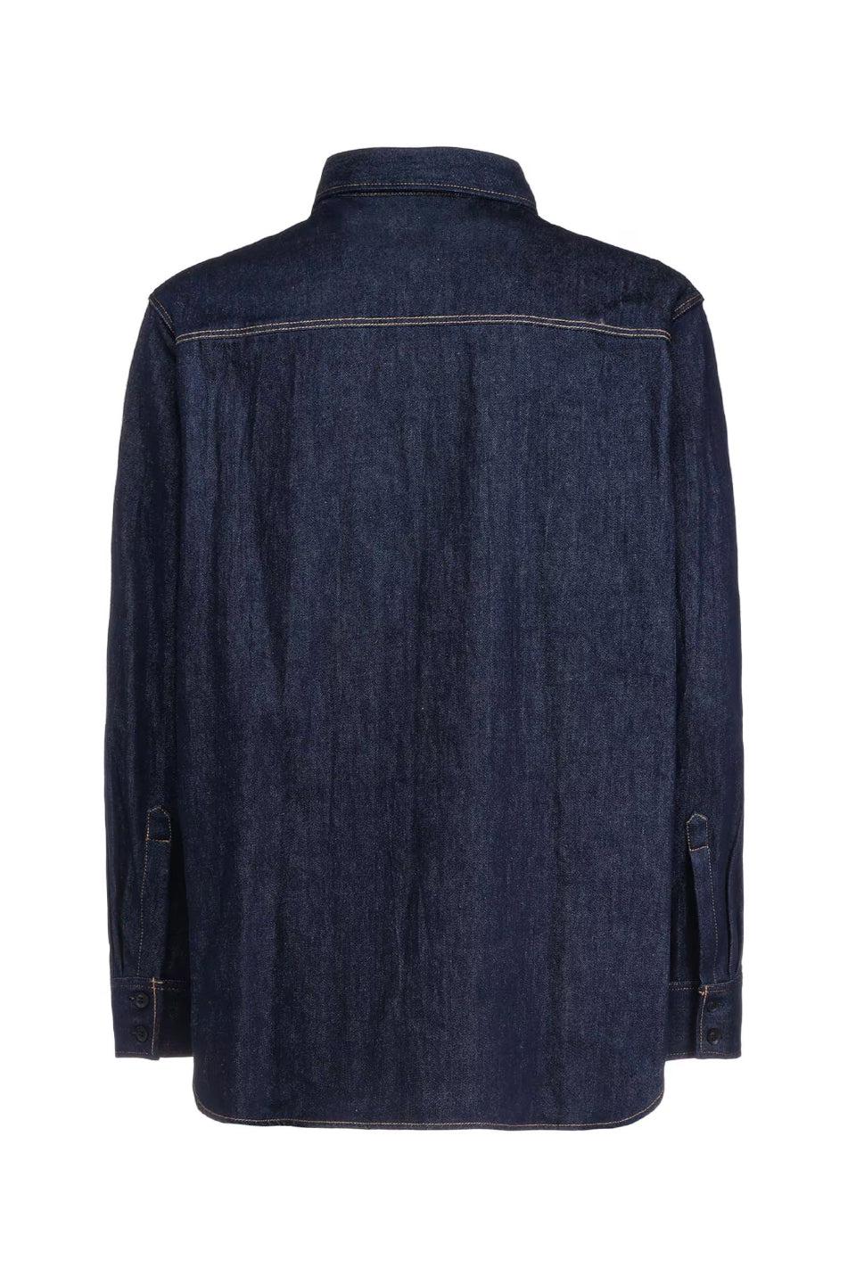 Yohji Yamamoto POUR HOMME - 8OZ Denim Double Fron Shirt 長袖シャツ デニムシャツ ヨウジヤマモト