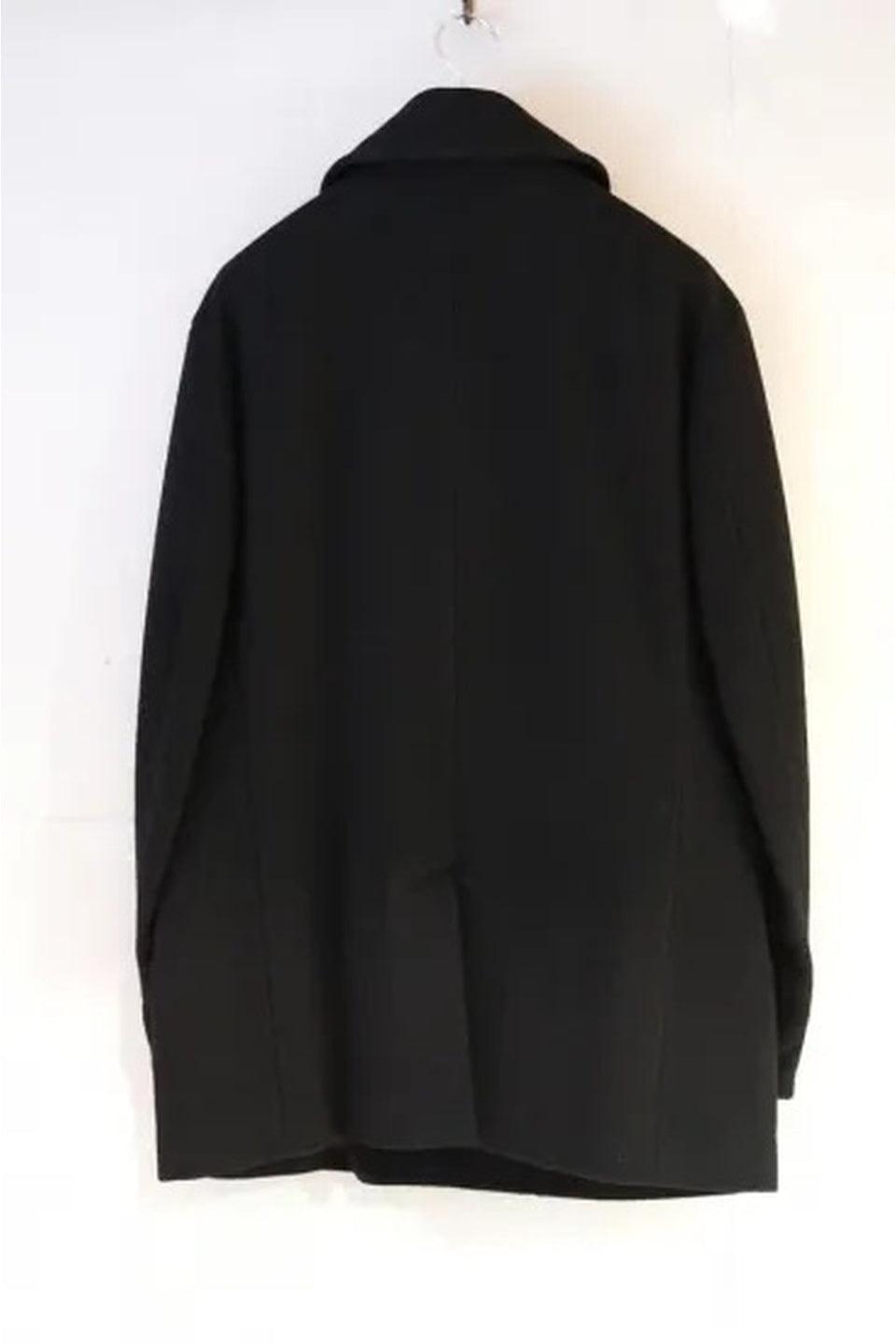 Yohji Yamamoto POUR HOMME-Airy Mossa Pea Coat-NOWALL