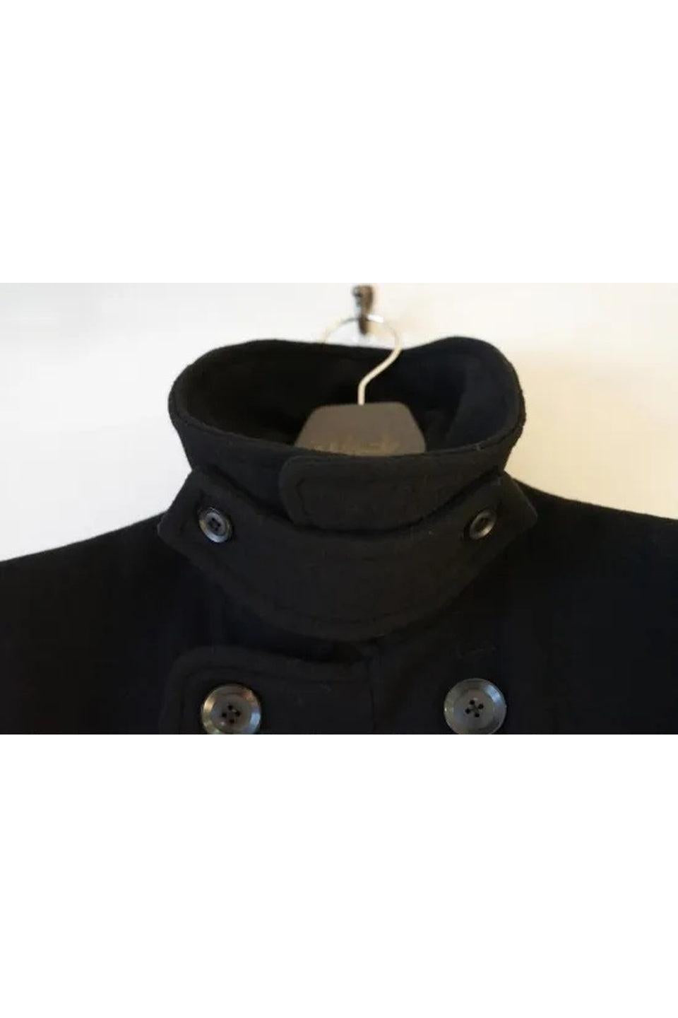 Yohji Yamamoto POUR HOMME-Airy Mossa Pea Coat-NOWALL