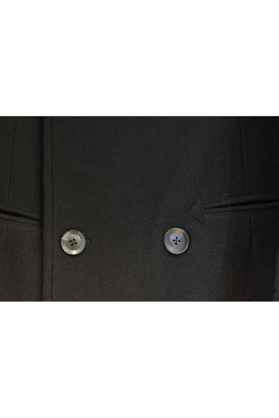 Yohji Yamamoto POUR HOMME-Airy Mossa Pea Coat-NOWALL