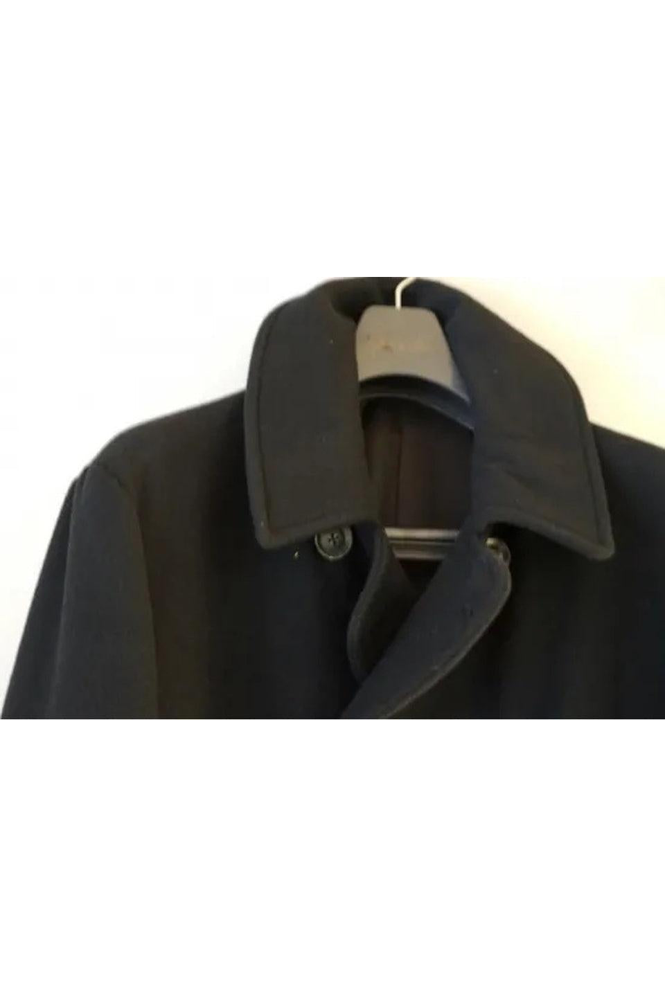 Yohji Yamamoto POUR HOMME-Airy Mossa Pea Coat-NOWALL