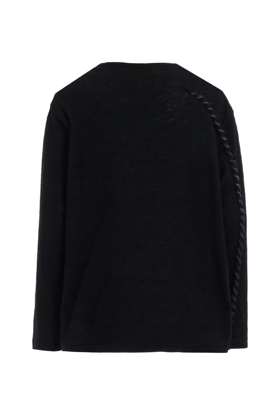 Yohji Yamamoto POUR HOMME-Airy Spun Embroidery Long Sleeve-NOWALL