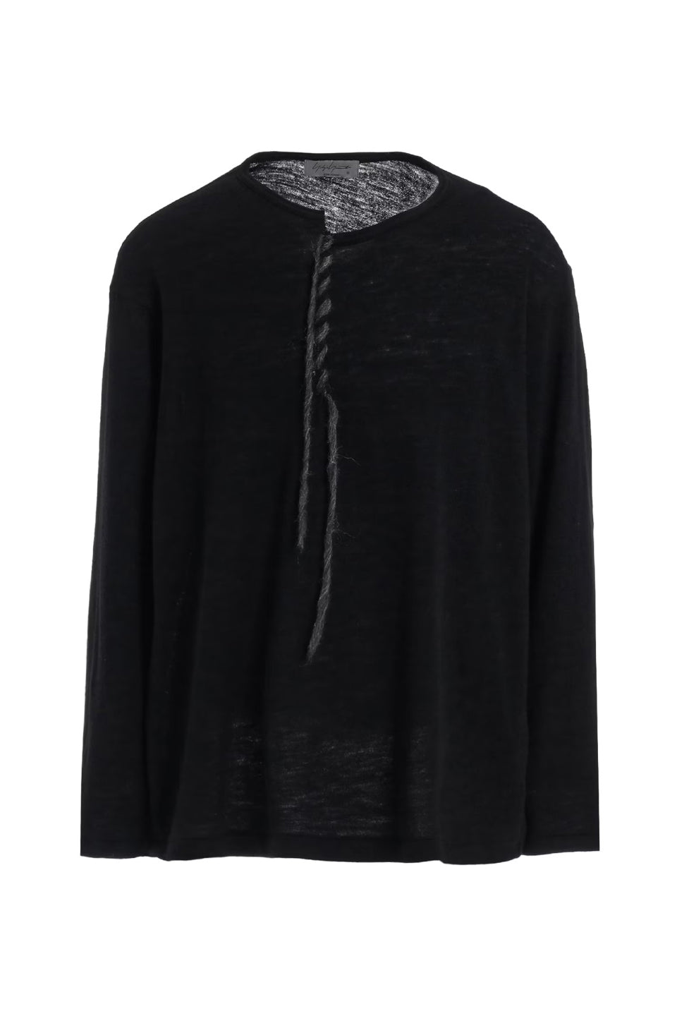 Yohji Yamamoto POUR HOMME-Airy Spun Embroidery Long Sleeve-NOWALL