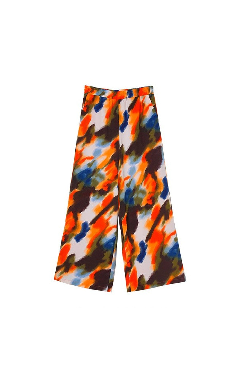 MICALLE MICALLE-Art Print Easy Pants-NOWALL
