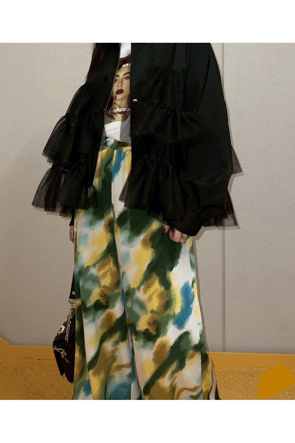 MICALLE MICALLE-Art Print Easy Pants-NOWALL