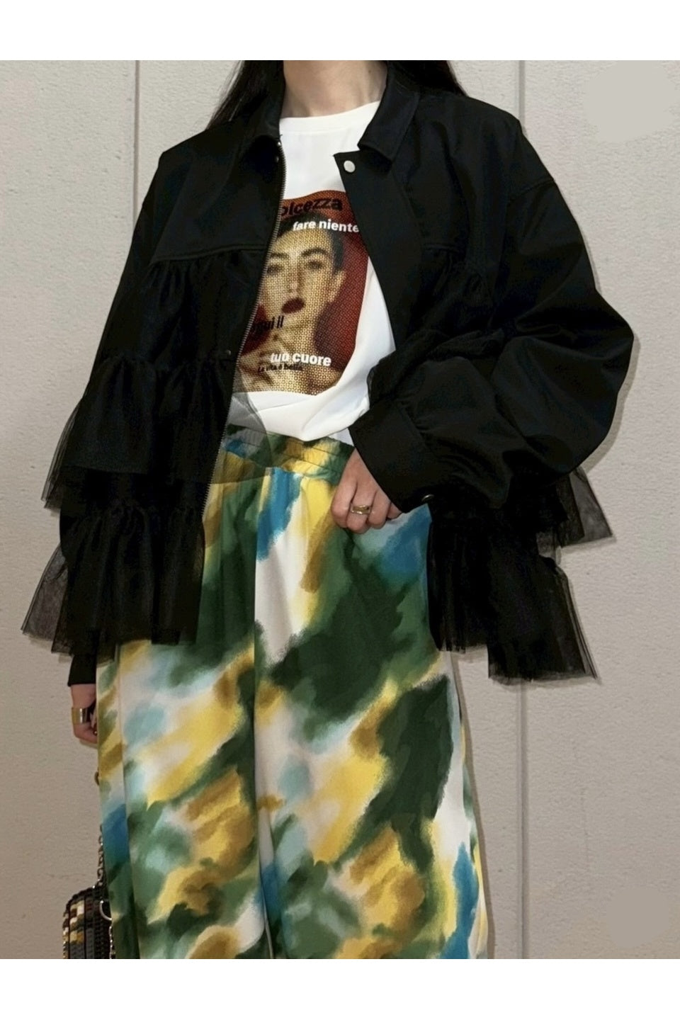 MICALLE MICALLE-Art Print Easy Pants-NOWALL