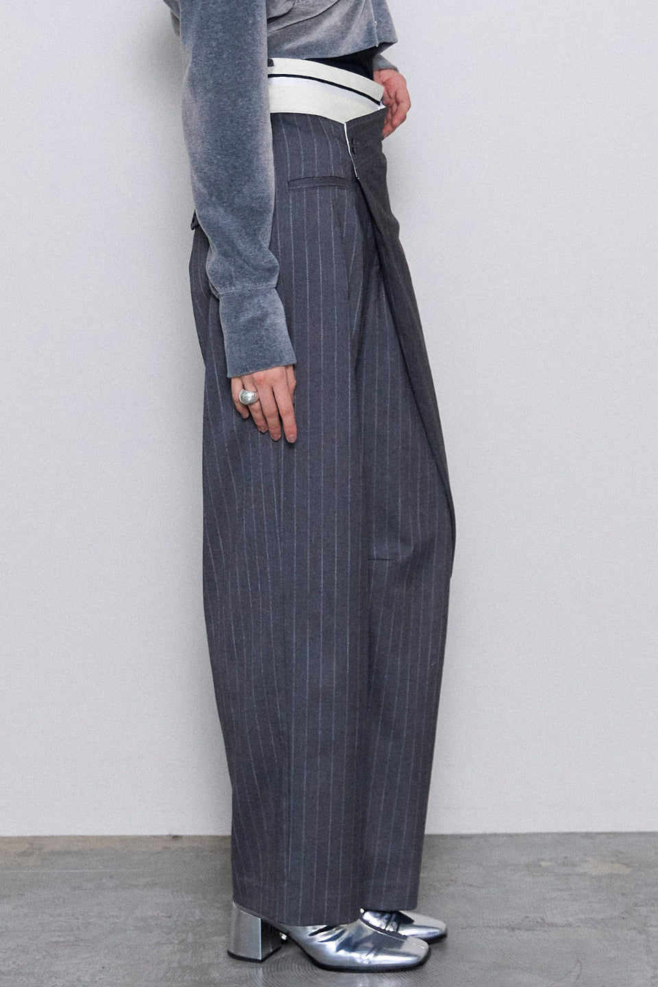 MAISON SPECIAL-Asymmetry Cocoon Pants-NOWALL