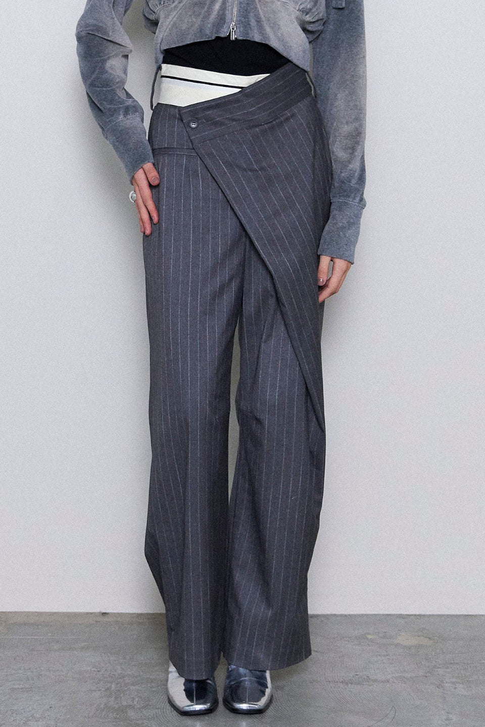 MAISON SPECIAL-Asymmetry Cocoon Pants-NOWALL