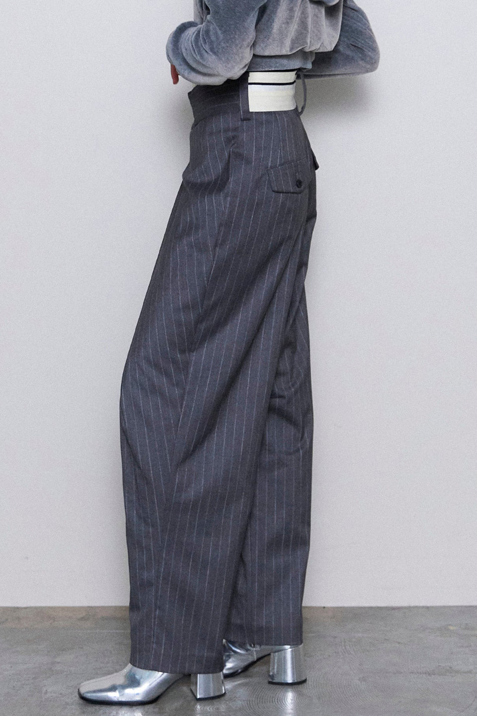 MAISON SPECIAL-Asymmetry Cocoon Pants-NOWALL