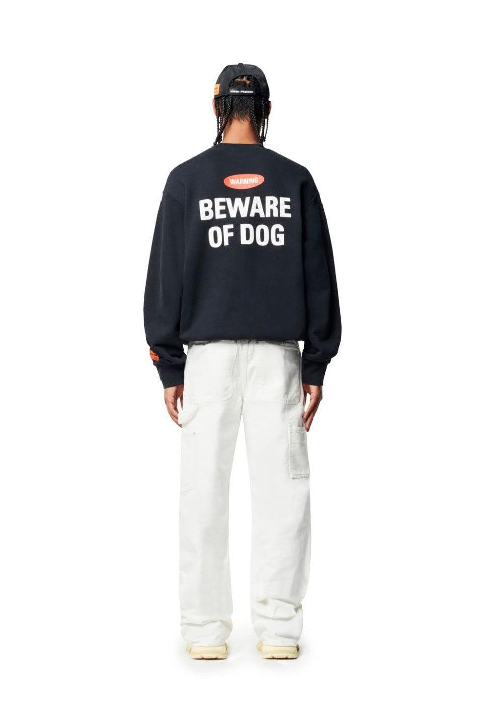 HERON PRESTON-BEWARE OF DOG CREWNECK-NOWALL