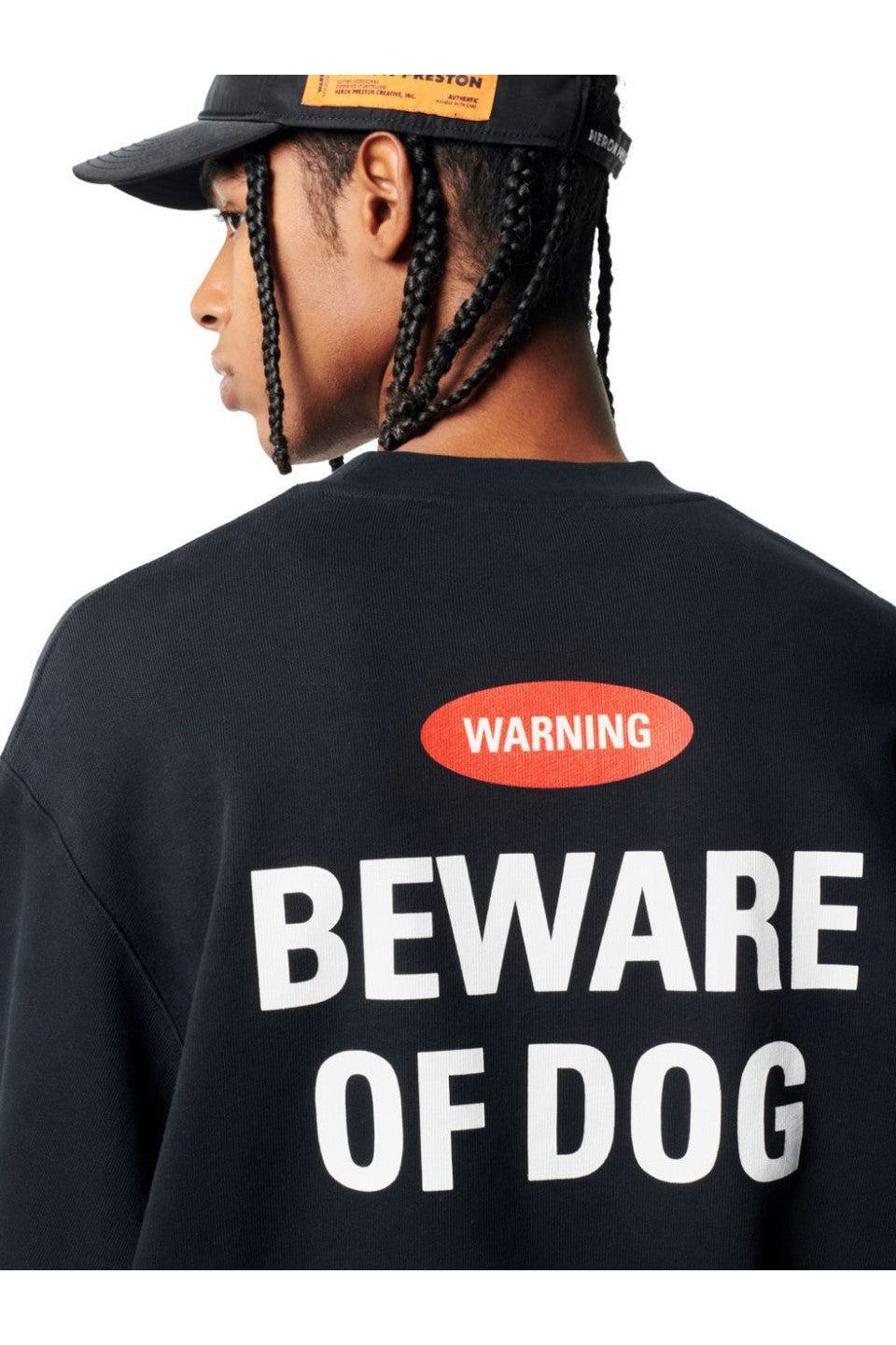 HERON PRESTON-BEWARE OF DOG CREWNECK-NOWALL