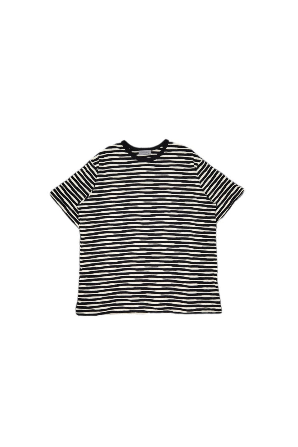 Yohji Yamamoto POUR HOMME-BORDER PATTERN S/S T-SHIRT-NOWALL