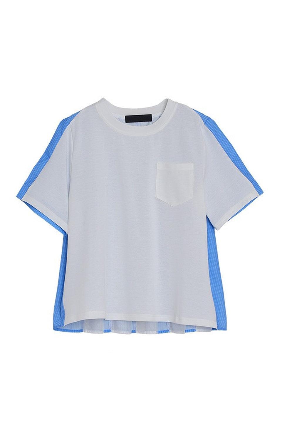 MICALLE MICALLE-Back Pleat Docking Tee-NOWALL