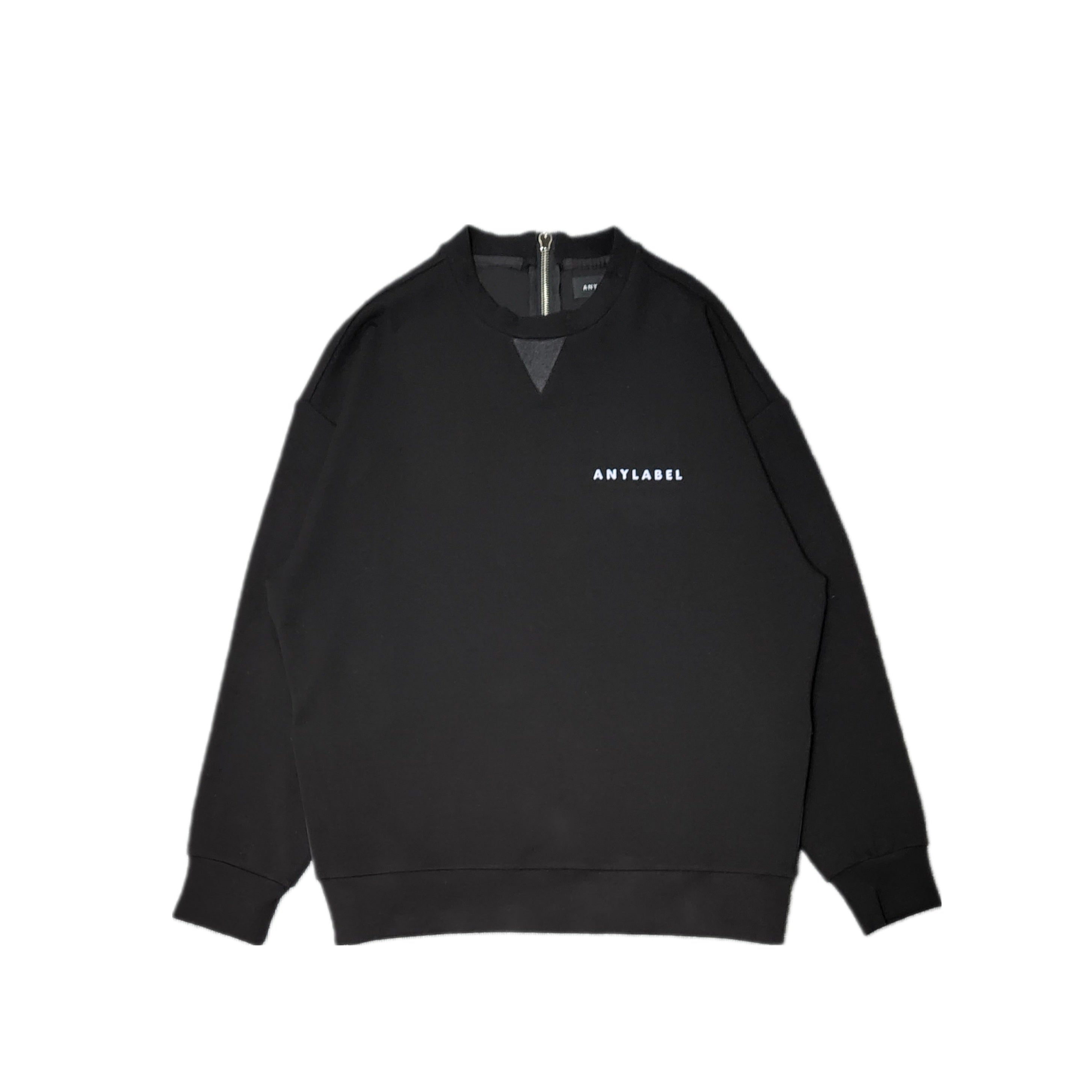 ANYLABEL-BACK ZIP SWEAT-NOWALL