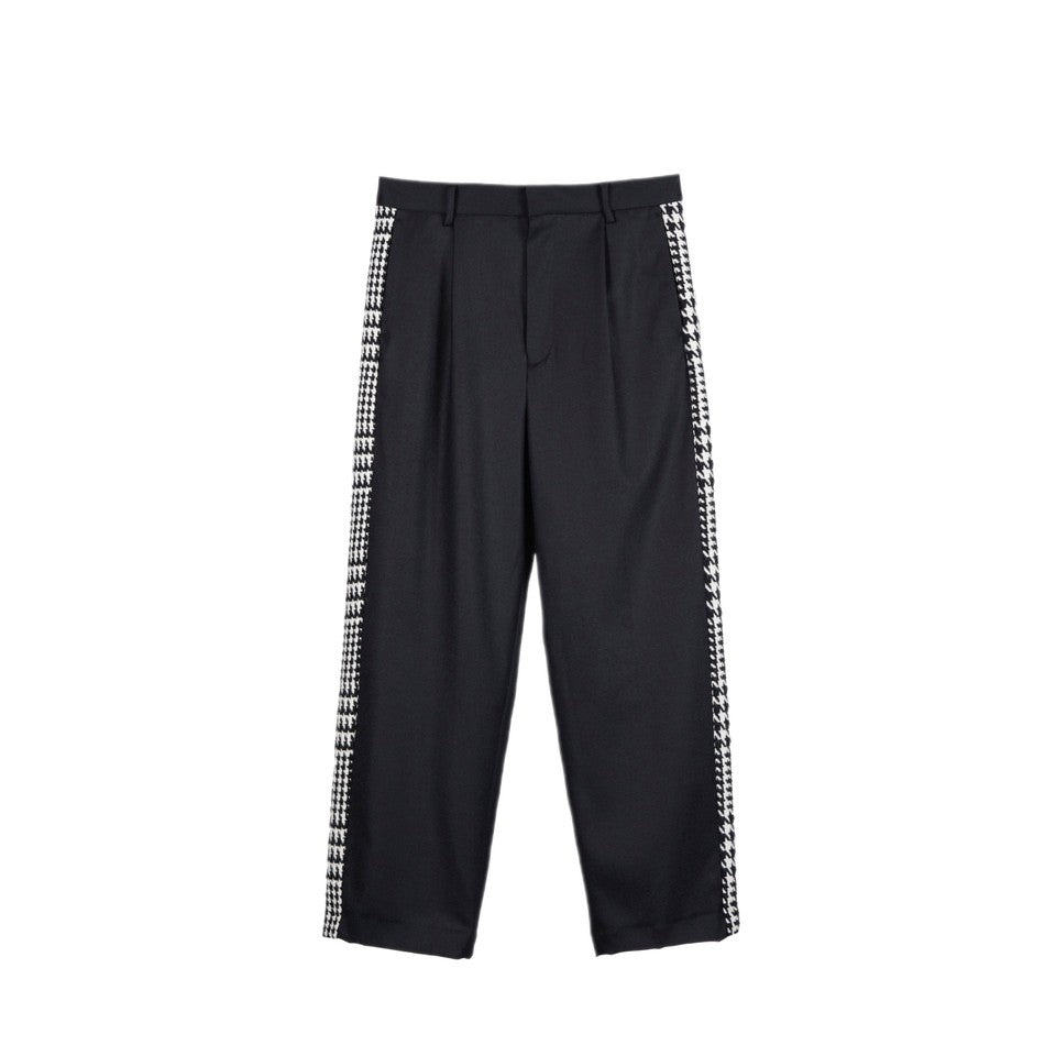 PHENOMENON-HOUNDSTOOTH WOOL TROUSERS PANTS-NOWALL