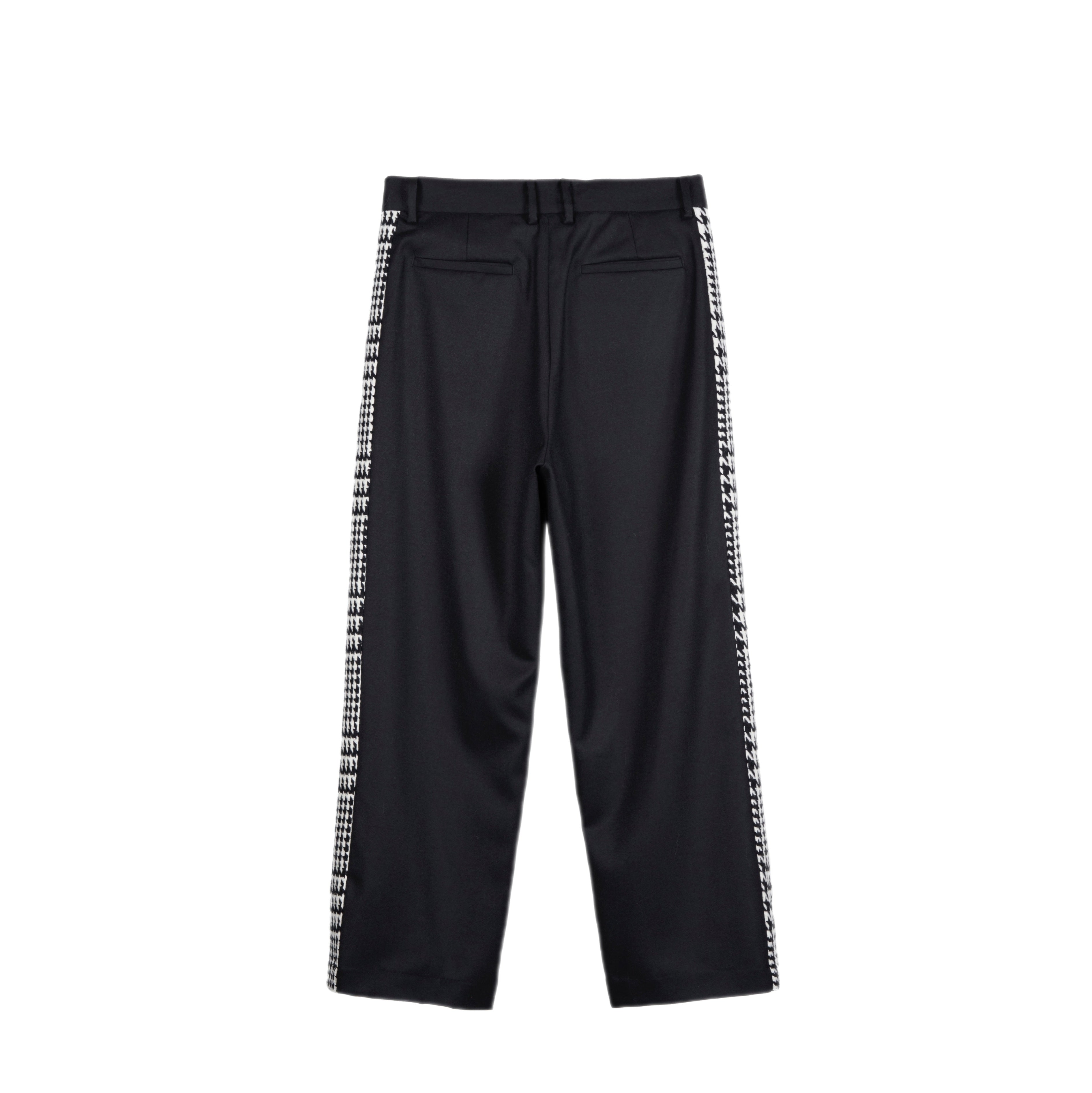 PHENOMENON-HOUNDSTOOTH WOOL TROUSERS PANTS-NOWALL