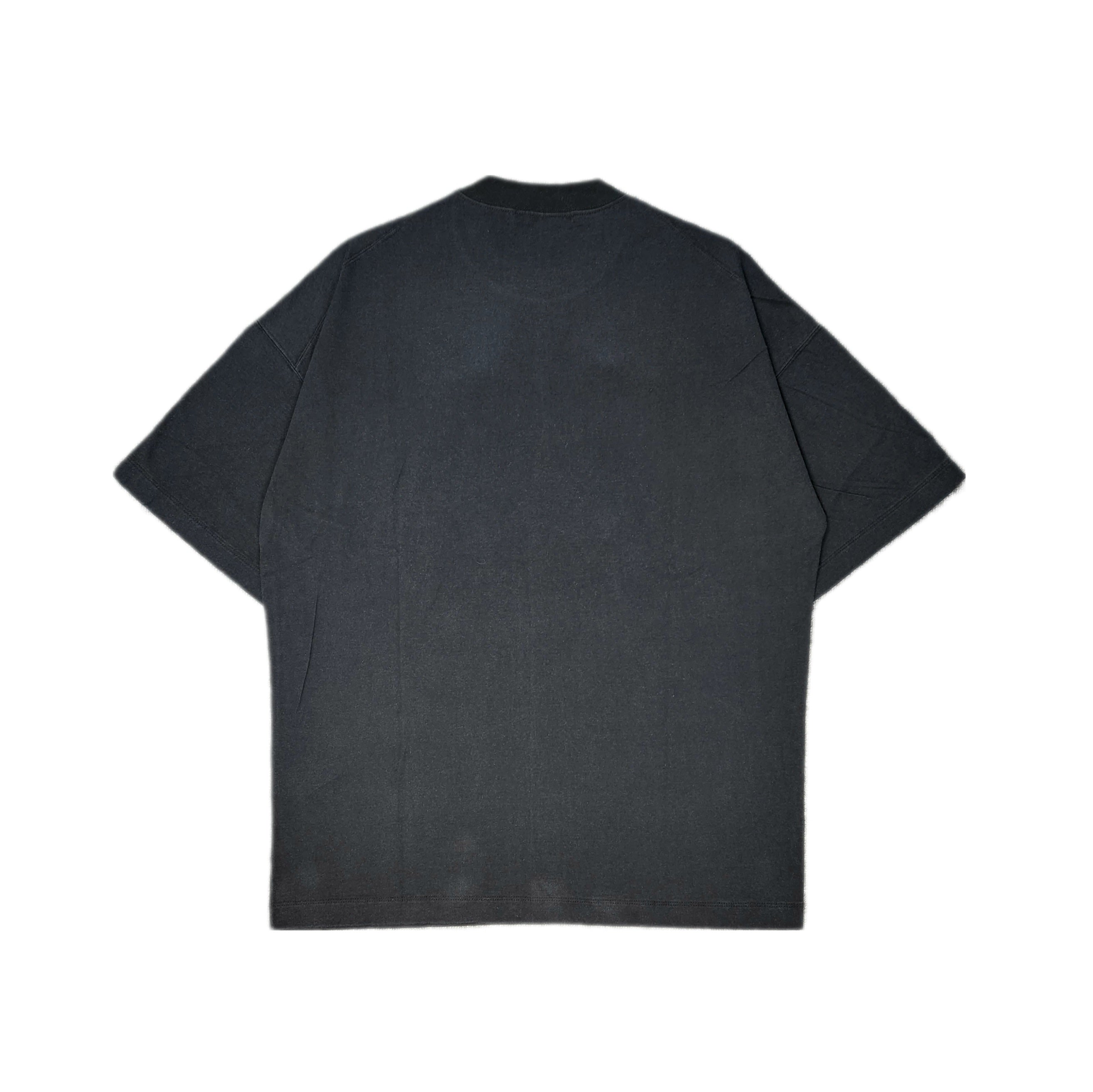 ALMOSTBLACK-CREW NECK FADE PRINT T-NOWALL