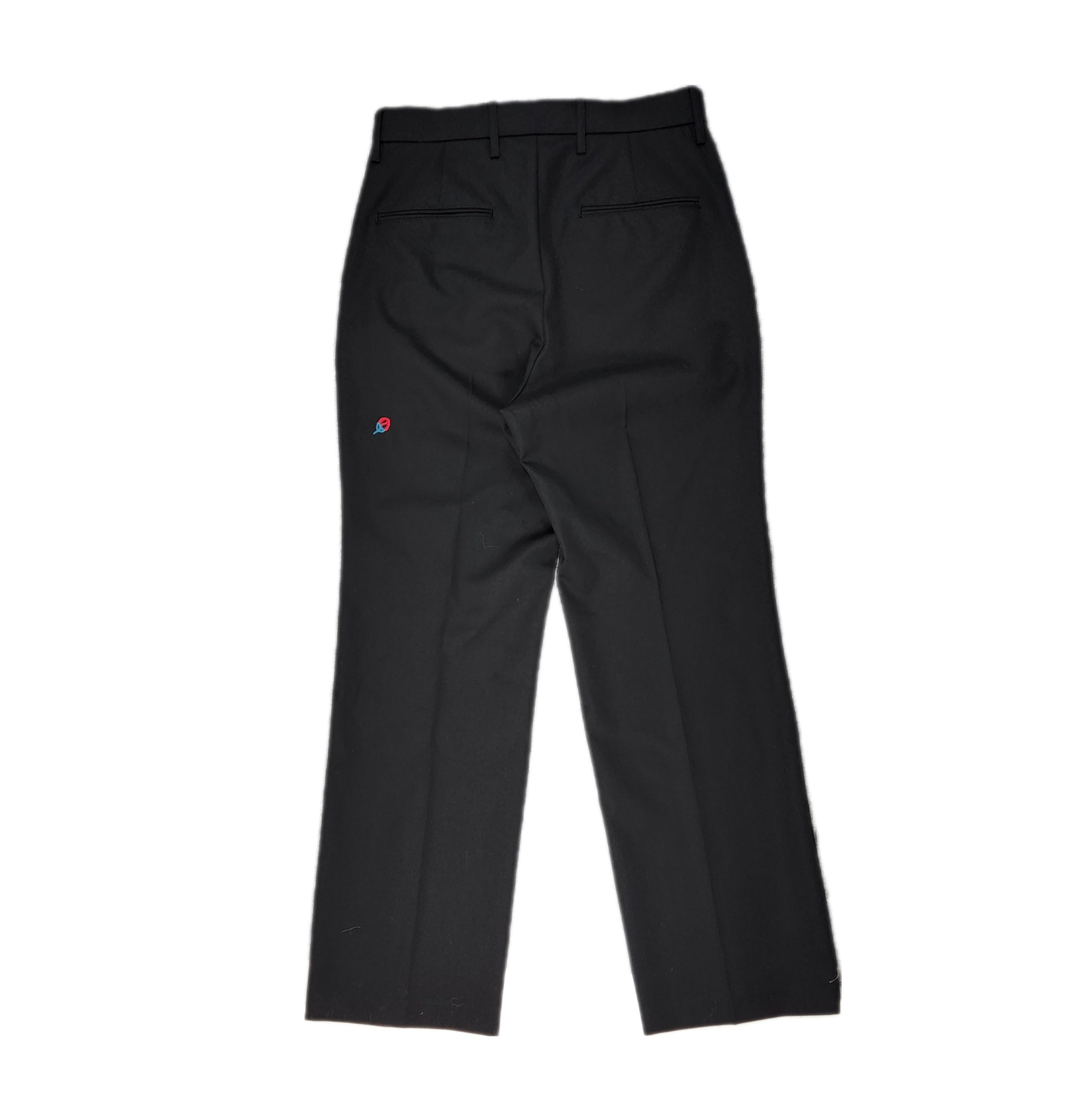 ALMOSTBLACK-WVN EMBROIDERY SLACKS-NOWALL