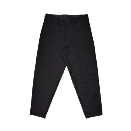 WIDE TWILL COTTON PANTS