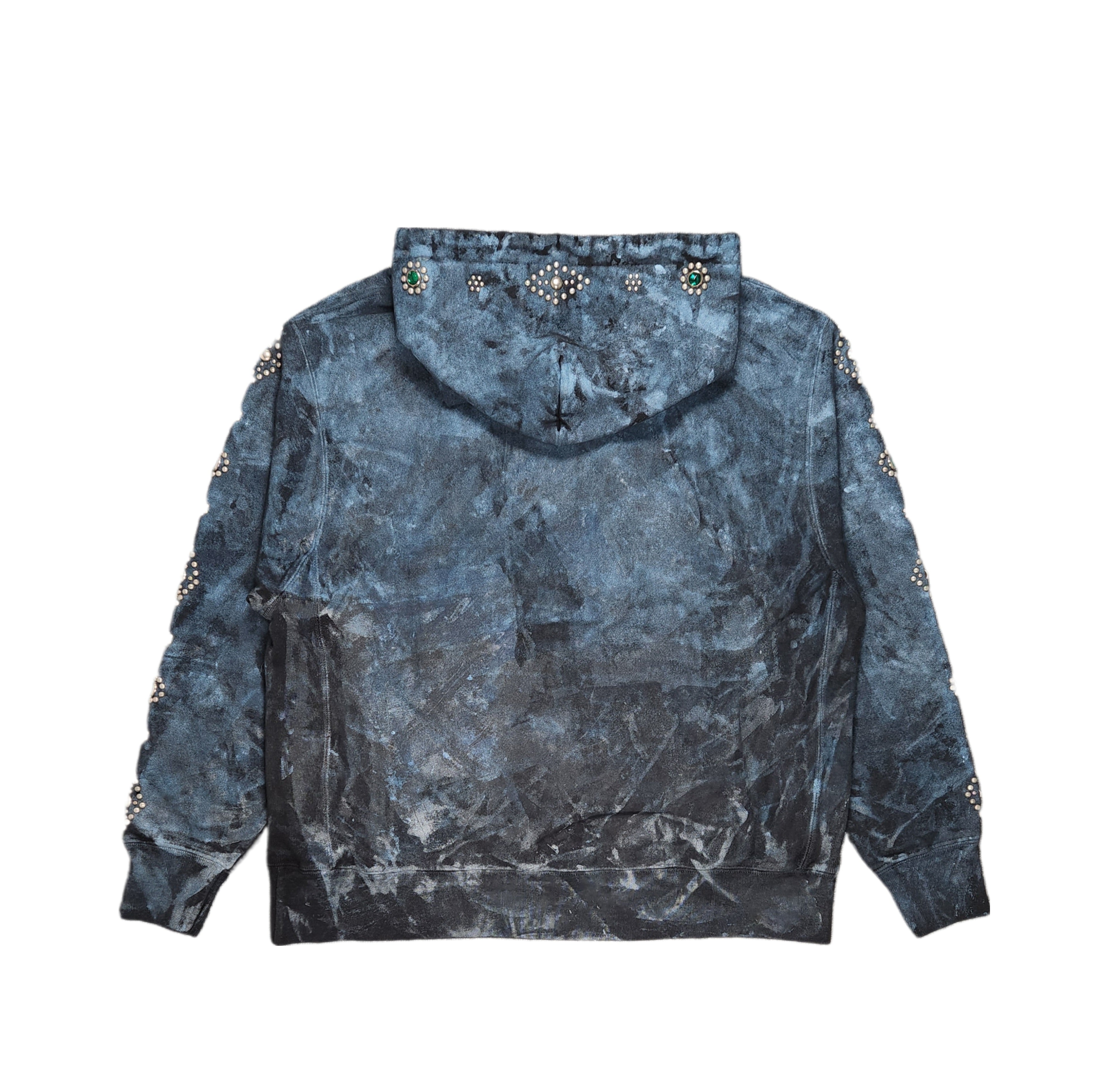 DENIM DOCTORS-STUDDED HOODIE-NOWALL