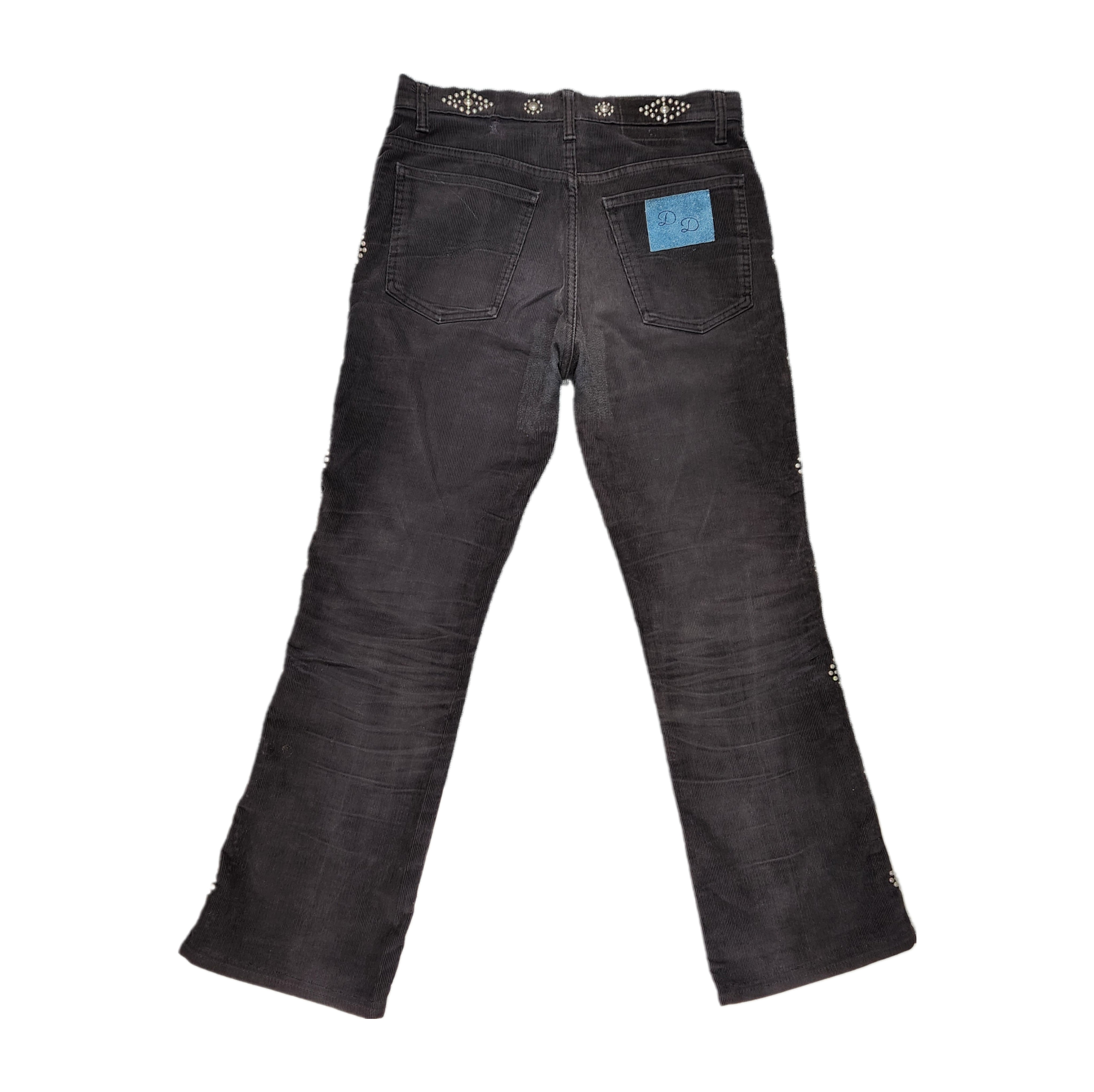 DENIM DOCTORS-STUDDED CORDUROY PANTS-NOWALL