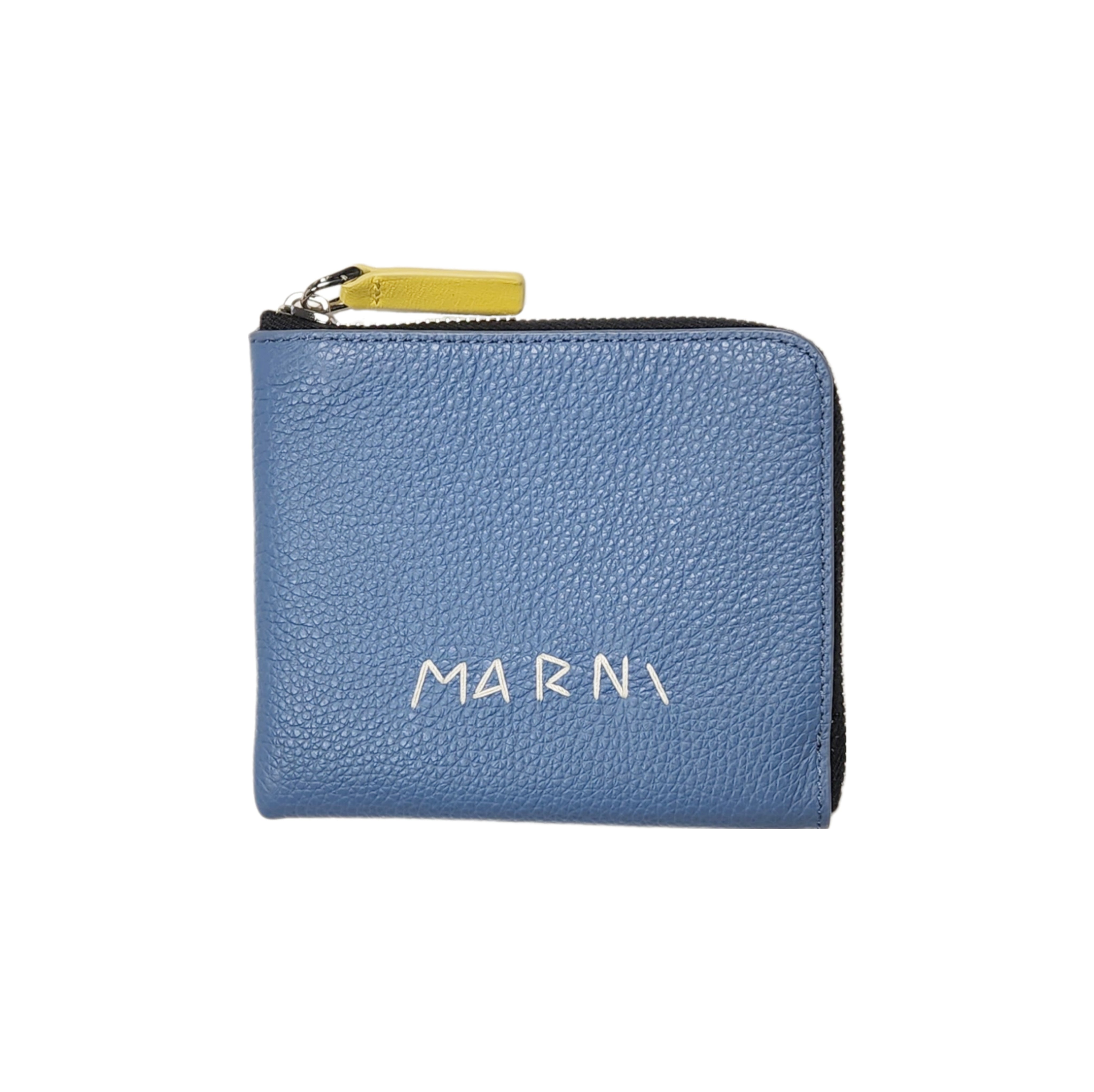 MARNI-ZIP ROUND WALLET/LEATHER MINI WALLET-NOWALL