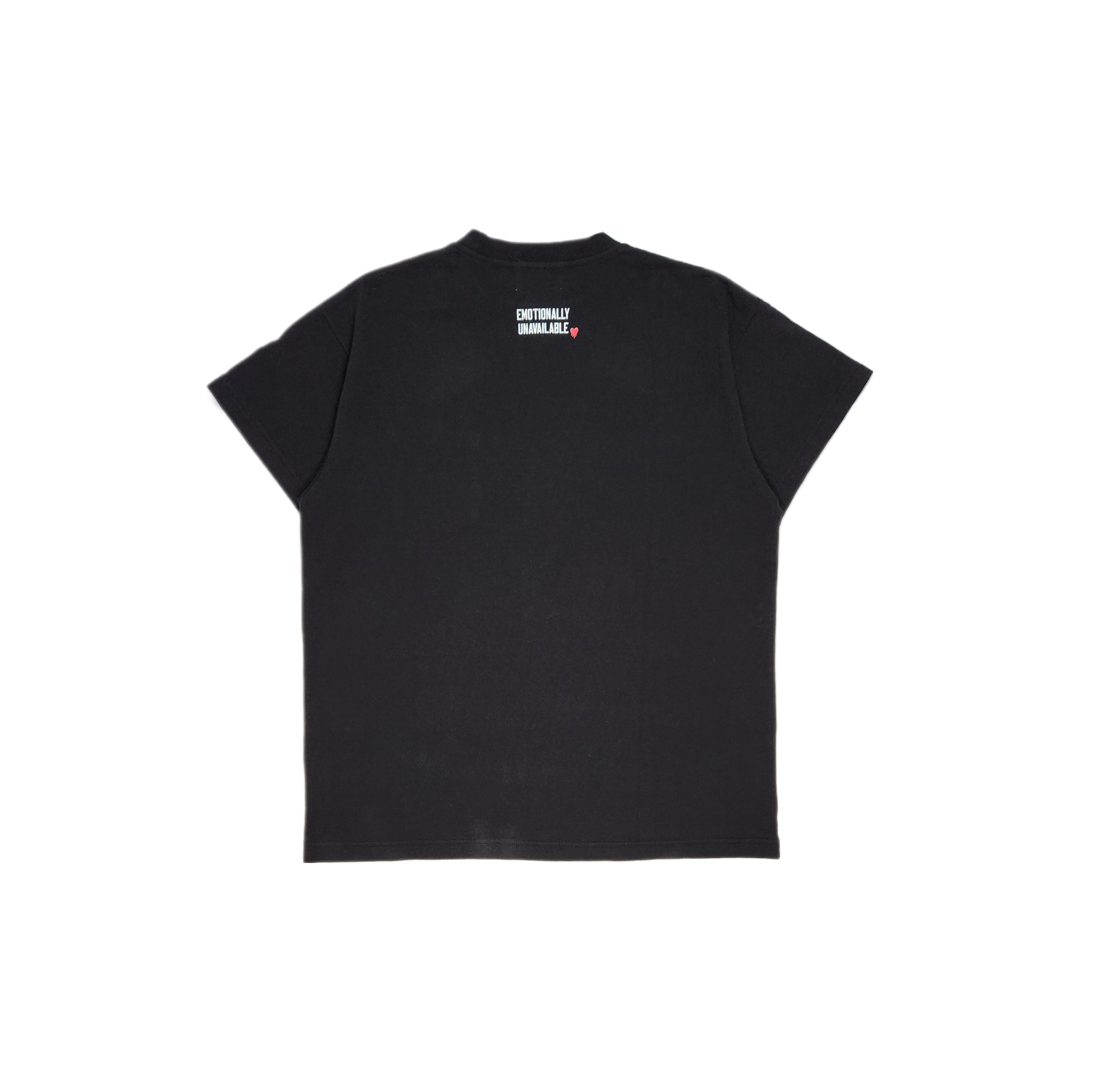 EMOTIONALLY UNAVAILABLE-<GENDERLESS> PLAIN POCKET TEE-NOWALL