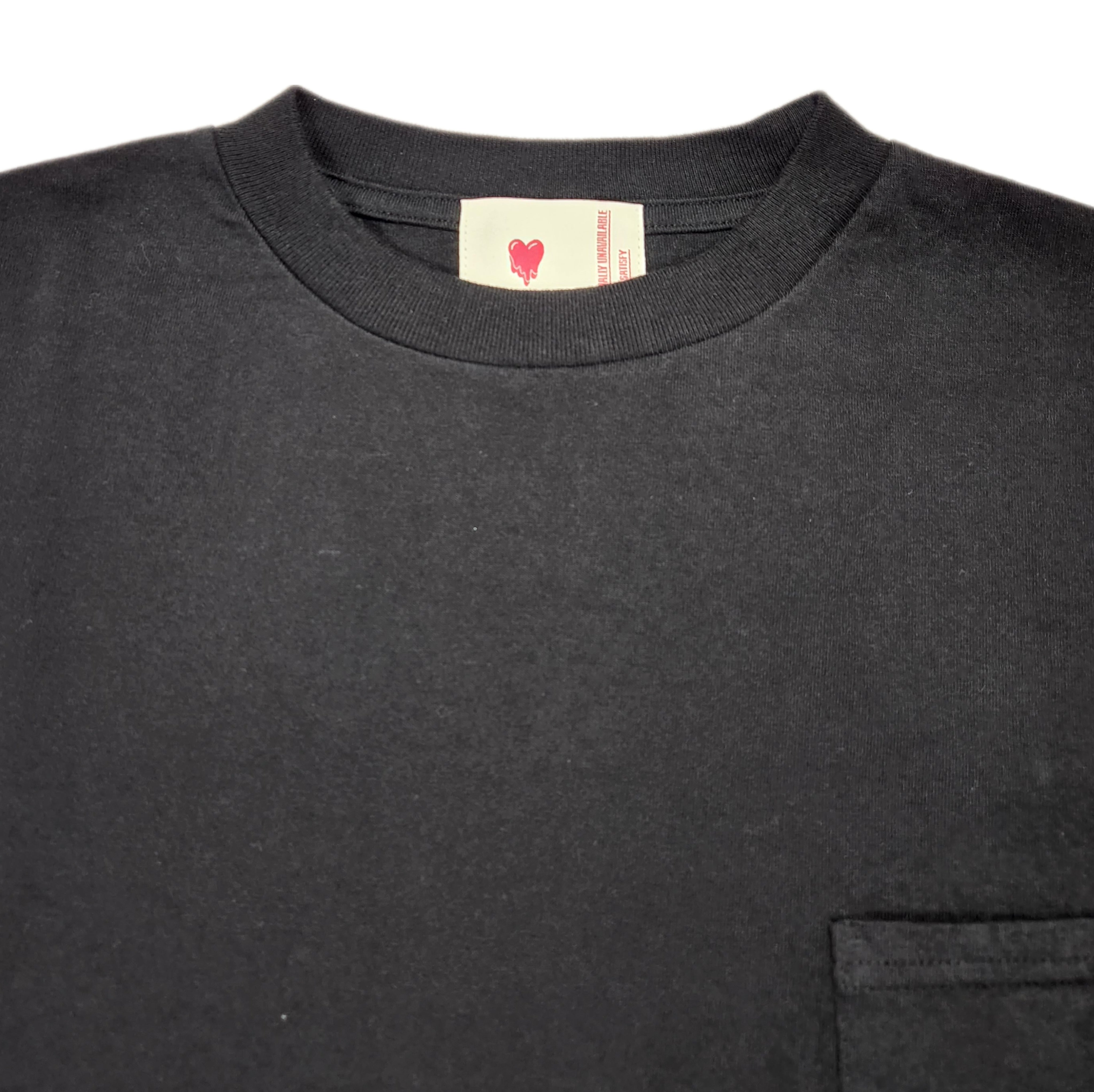 EMOTIONALLY UNAVAILABLE-<GENDERLESS> PLAIN POCKET TEE-NOWALL