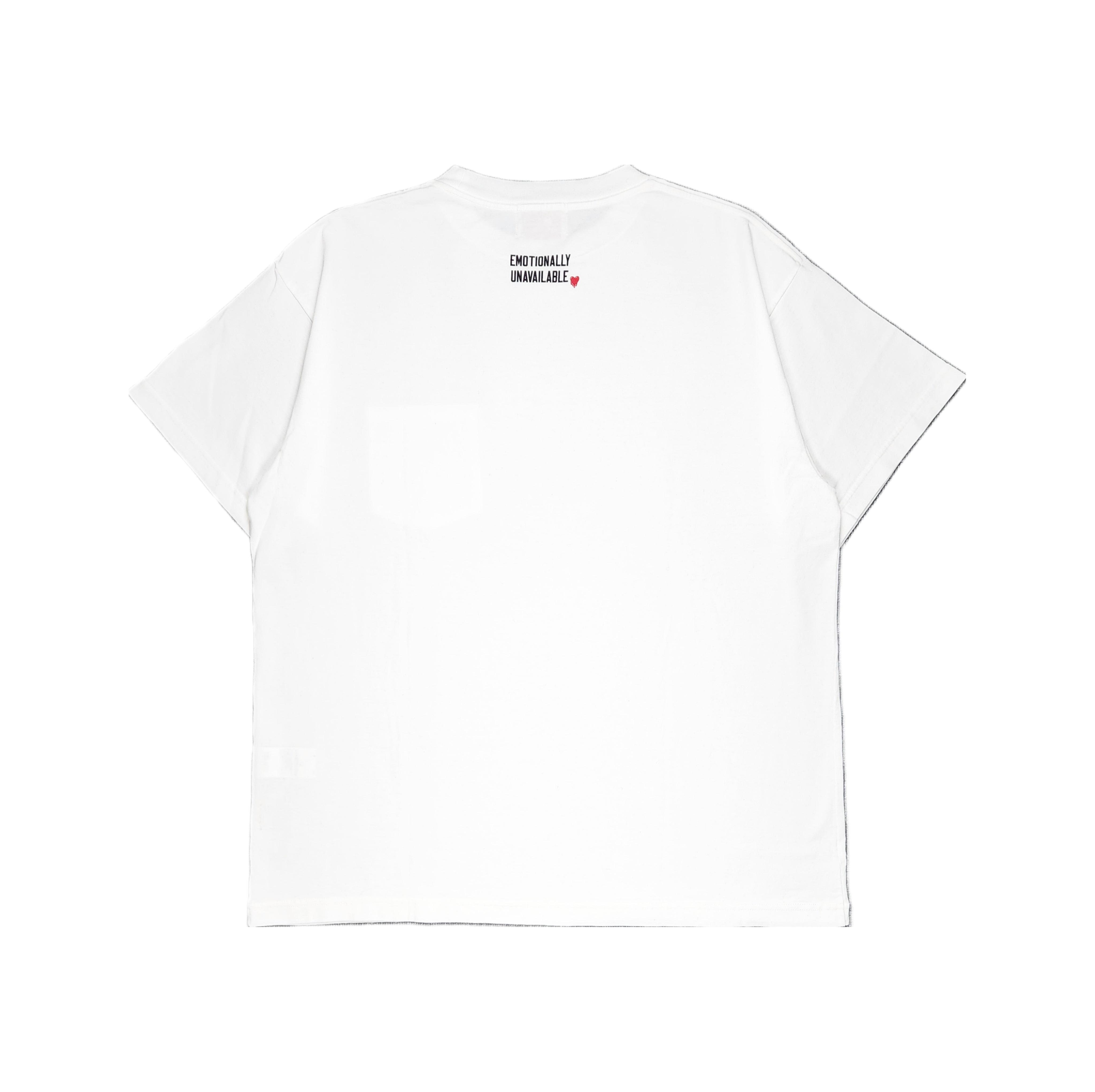 EMOTIONALLY UNAVAILABLE-<GENDERLESS> PLAIN POCKET TEE-NOWALL