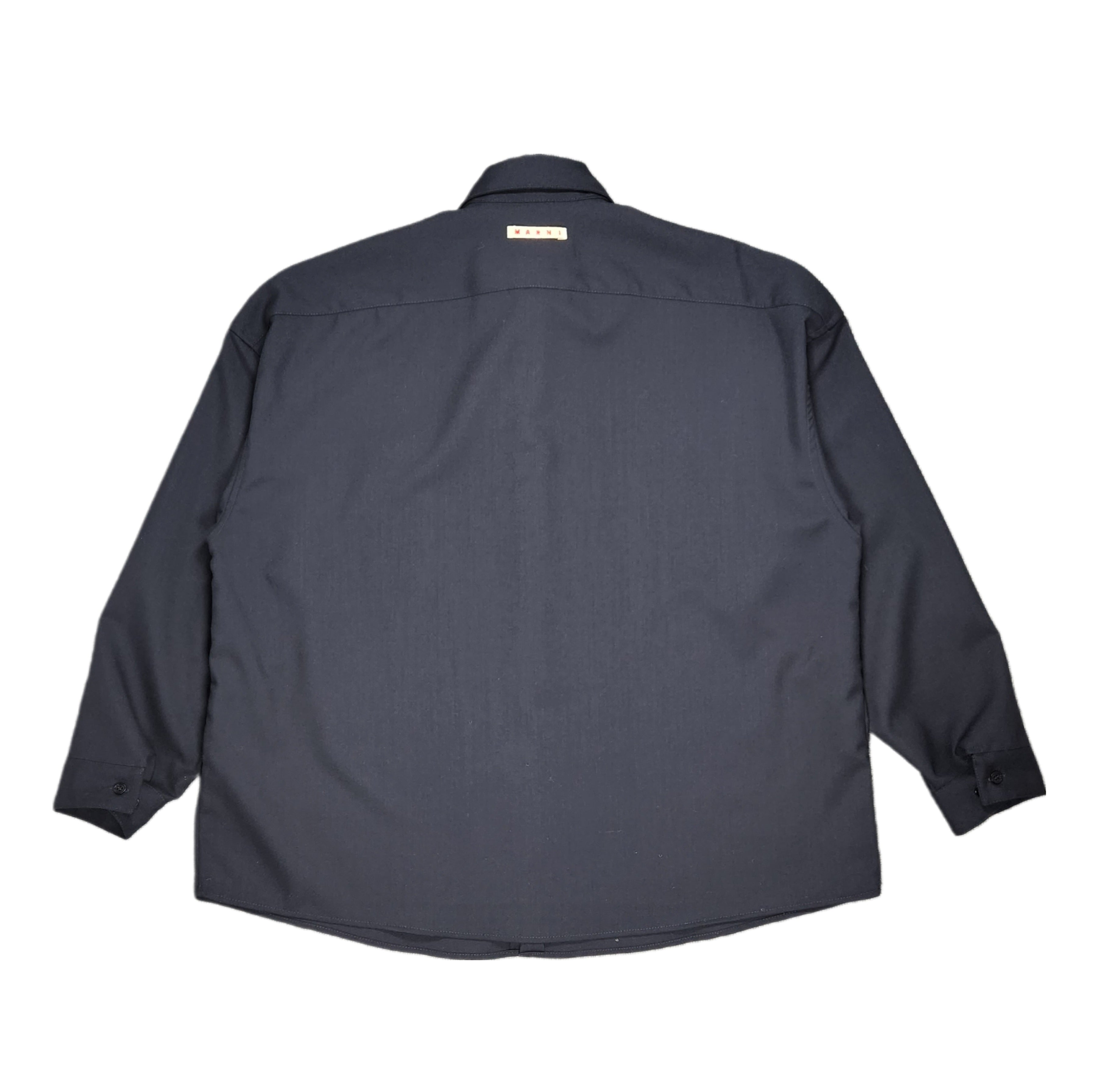 MARNI-TROPICAL WOOL LONG SLEEVE SHIRT-NOWALL