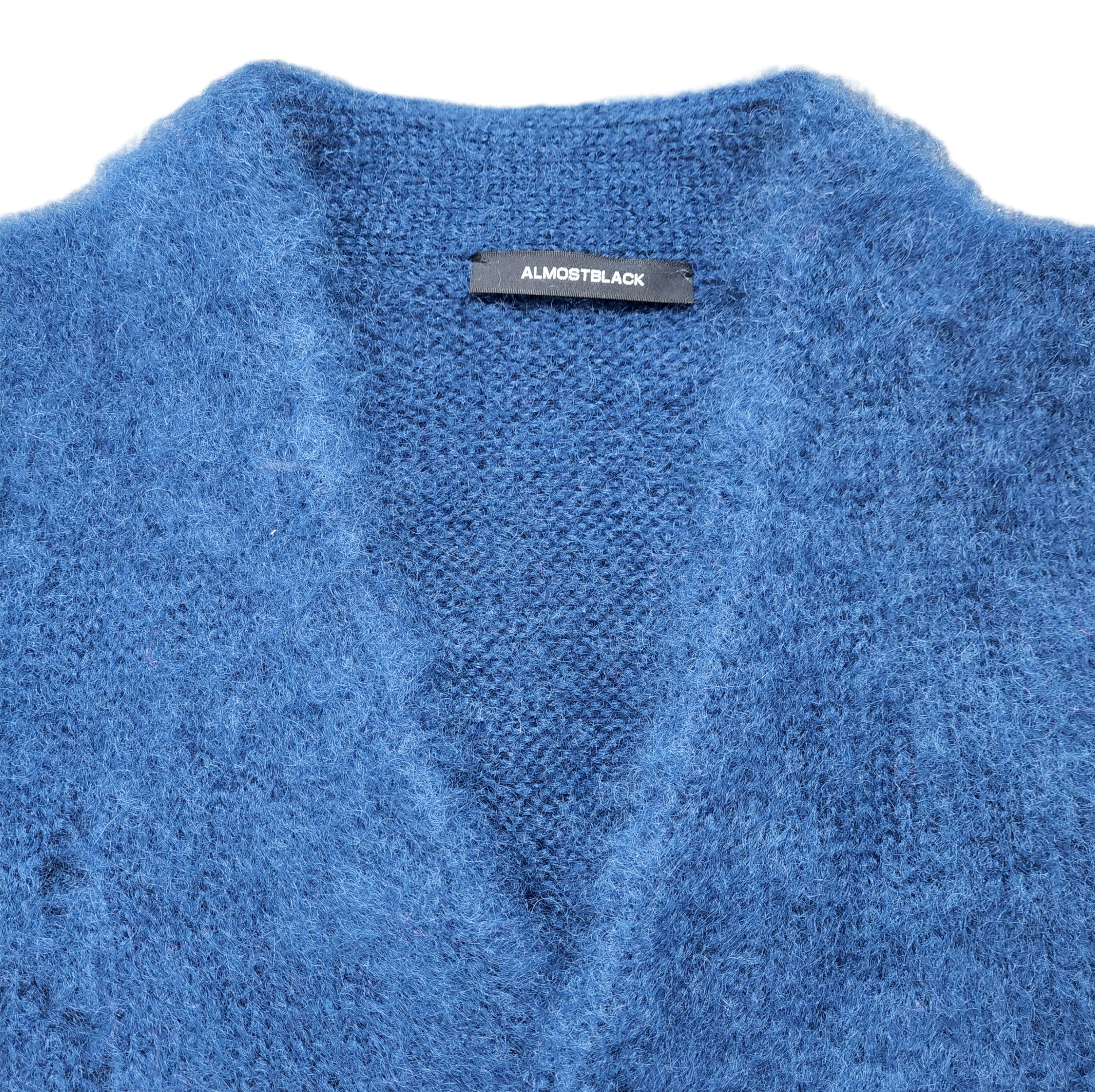 ALMOSTBLACK-MOHAIR MTL BTN KNIT-NOWALL