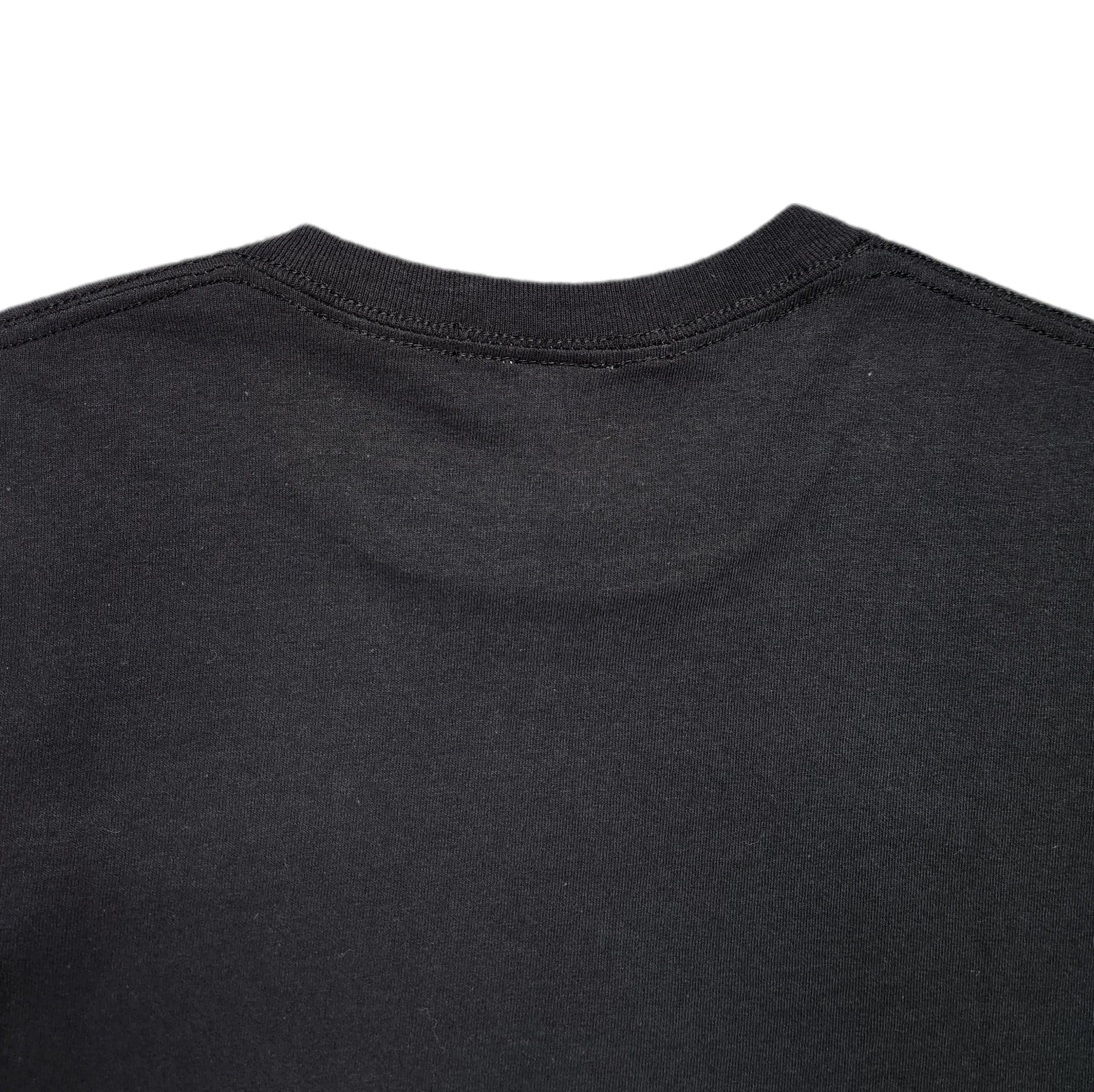 ALMOSTBLACK-CREW NECK PRINT T-NOWALL