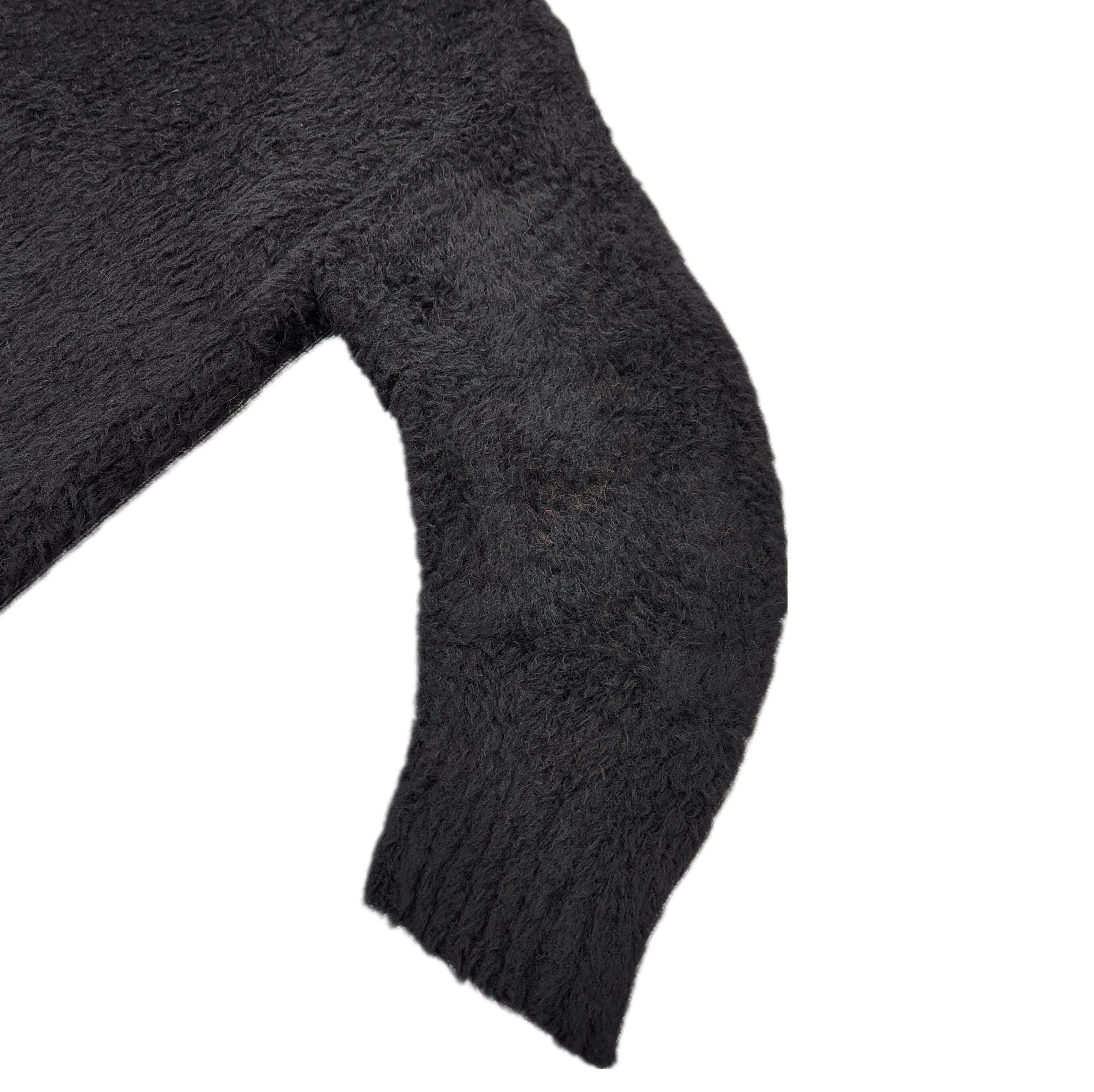 ALMOSTBLACK-BOA 3D CRW NECK KNIT-NOWALL