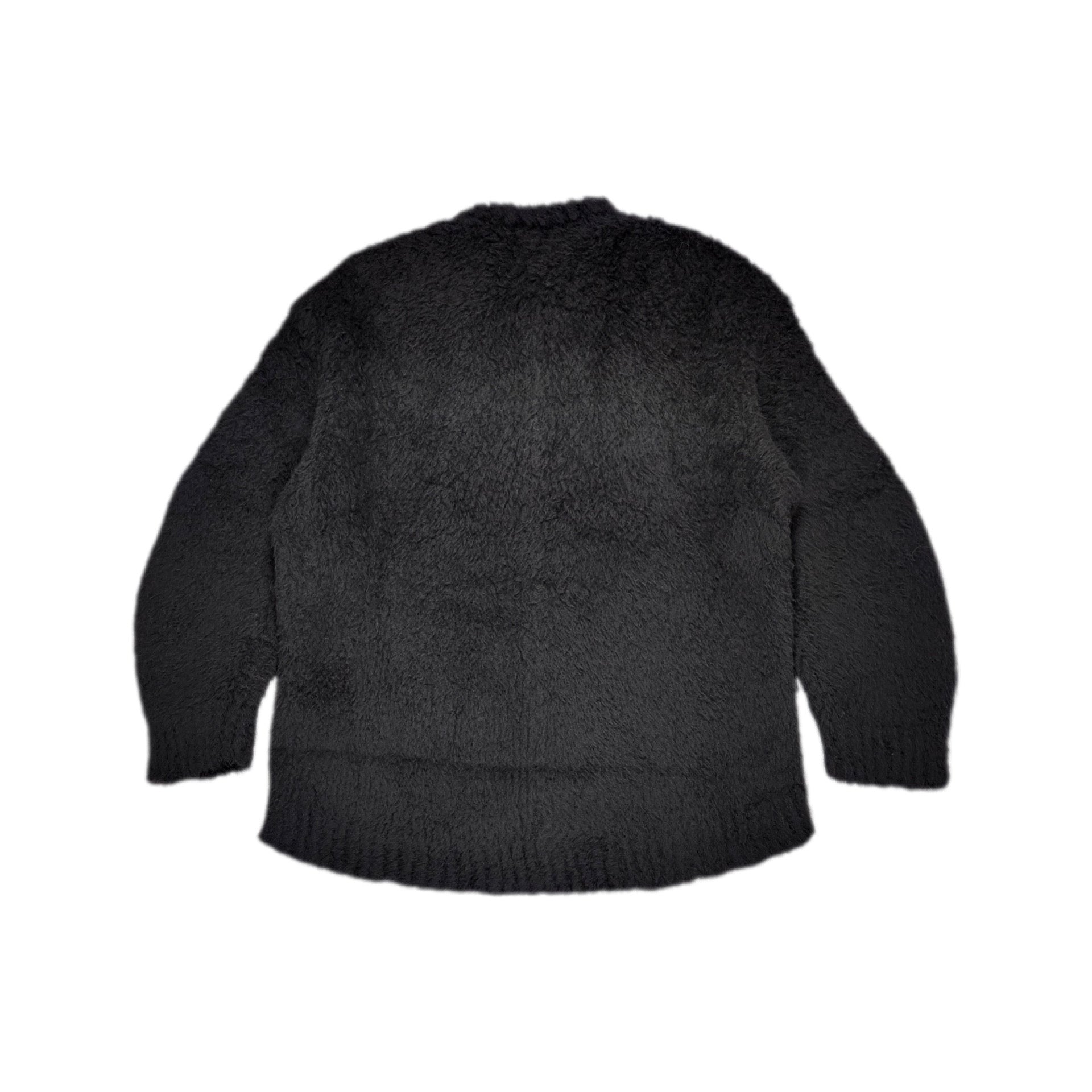 ALMOSTBLACK-BOA 3D CRW NECK KNIT-NOWALL