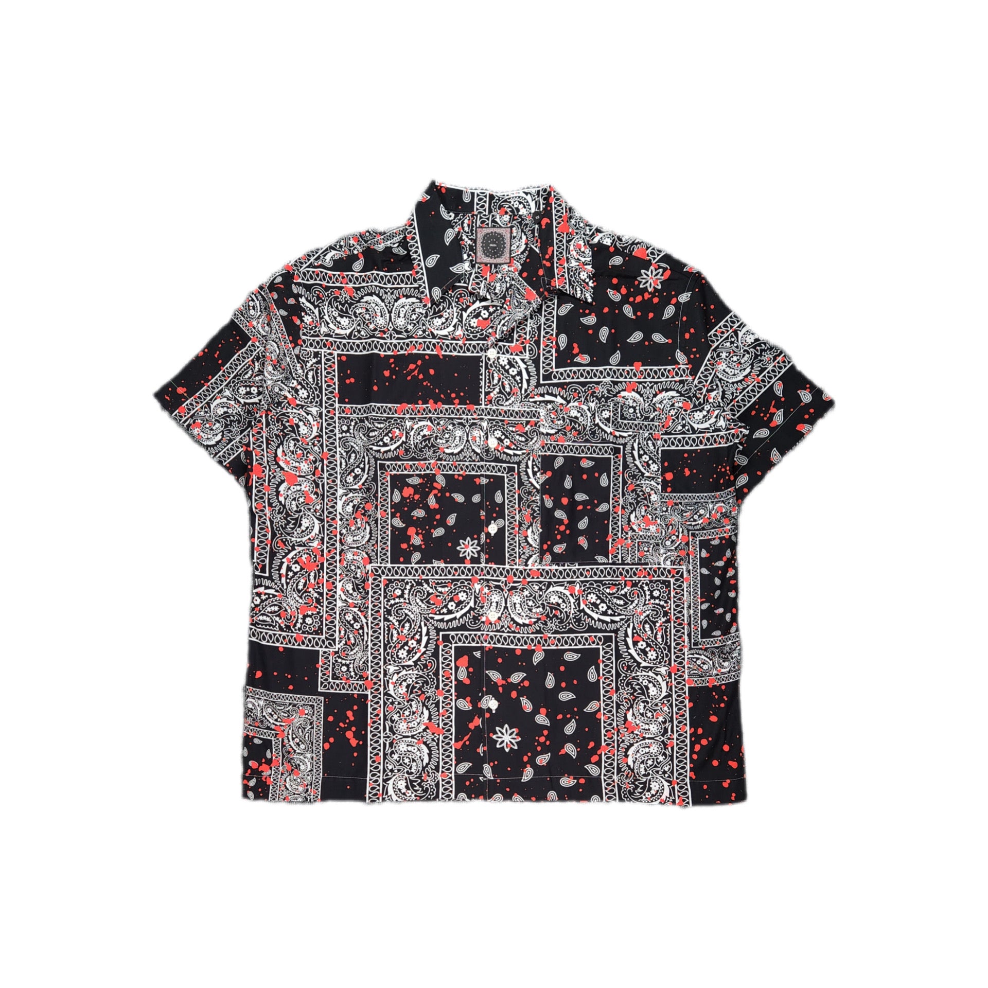 destin-MALIBU TEXAS BANDANA PATCH DRIPPING SHIRT-NOWALL