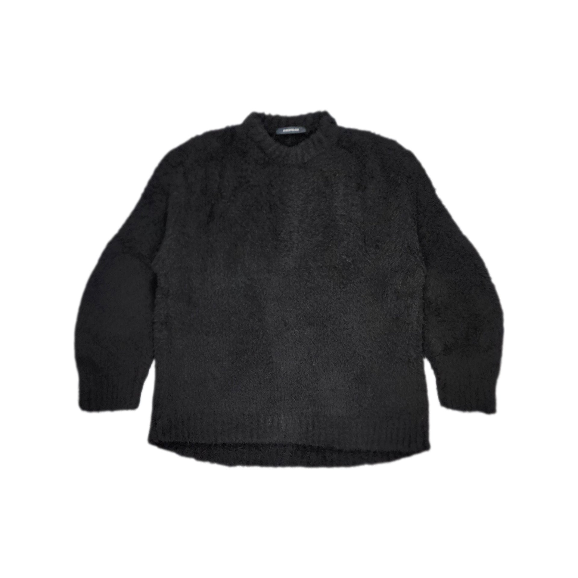 ALMOSTBLACK-BOA 3D CRW NECK KNIT-NOWALL