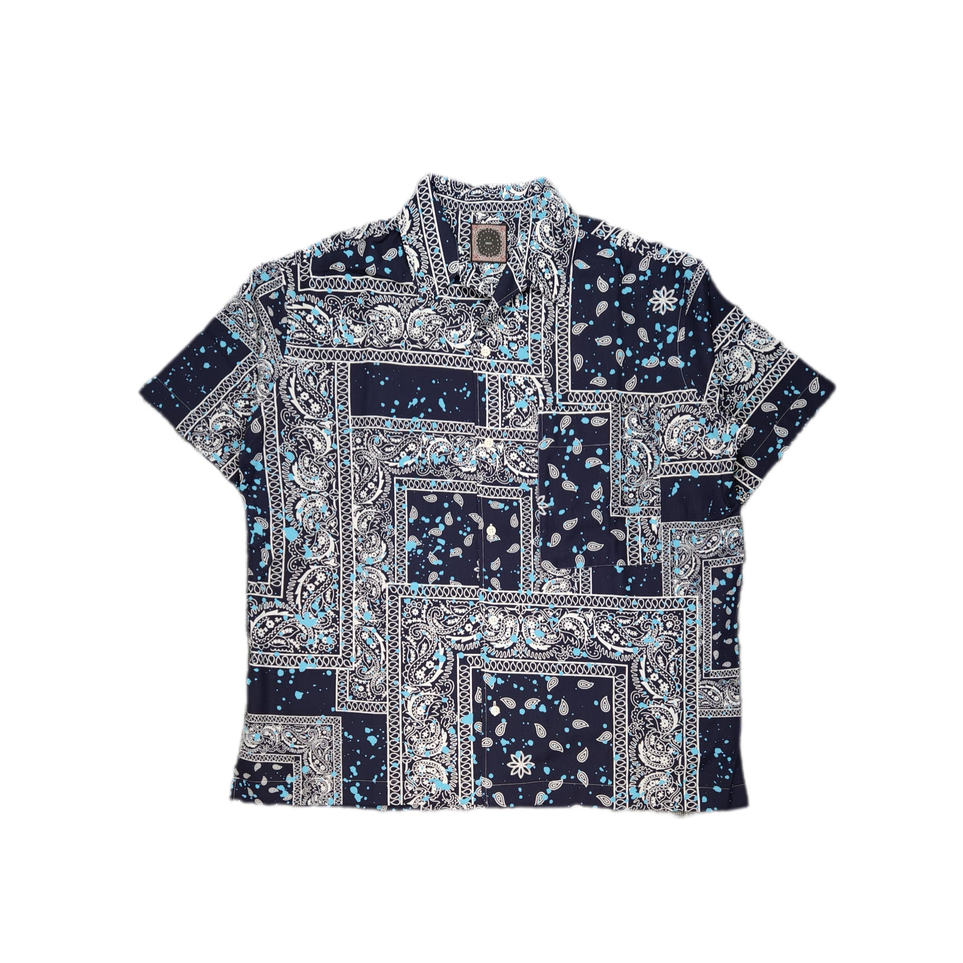 destin-MALIBU TEXAS BANDANA PATCH DRIPPING SHIRT-NOWALL