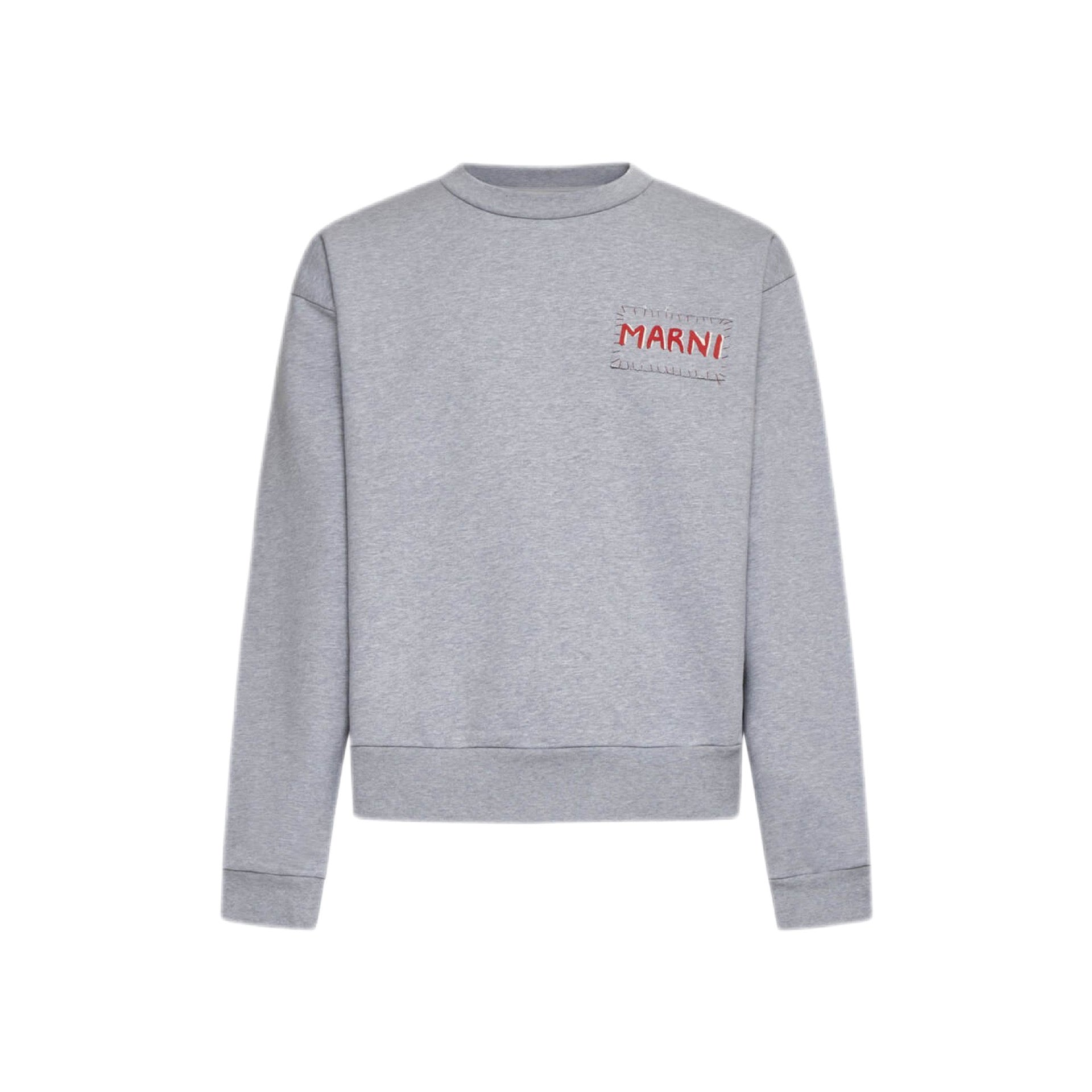 MARNI-CHEST LOGO CREW NECK SWEAT-NOWALL