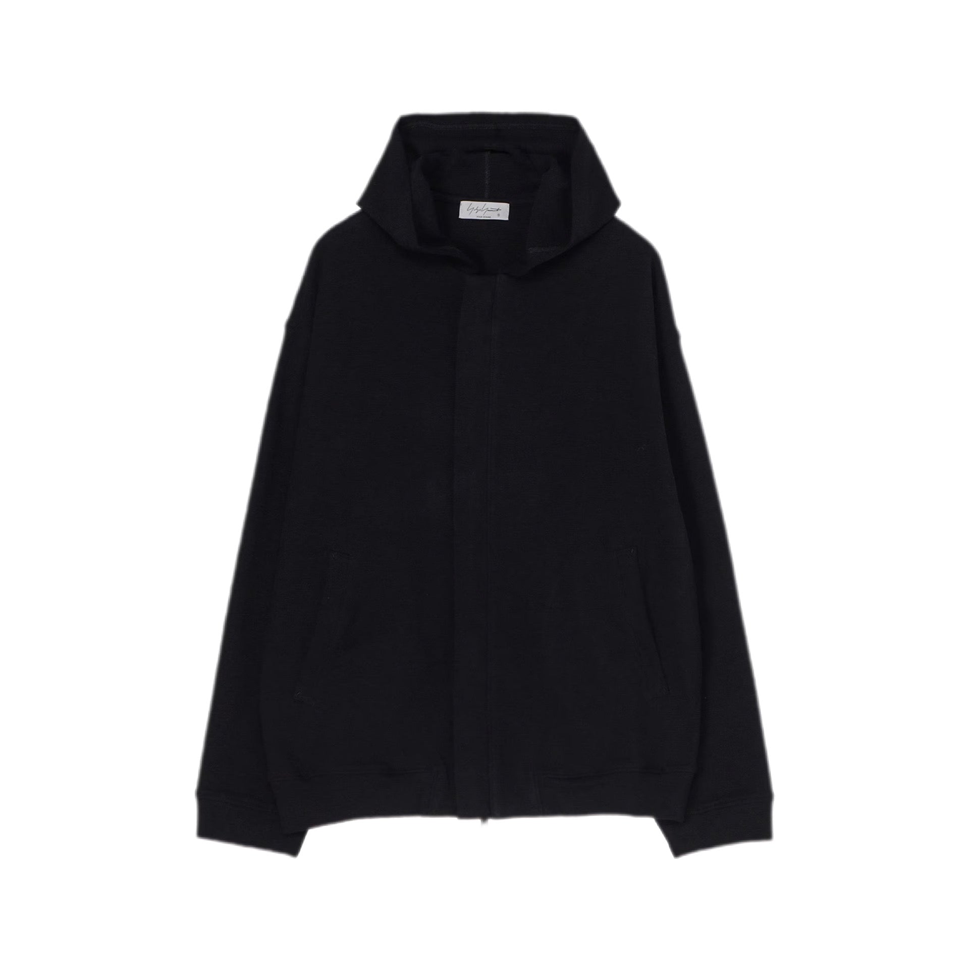 Yohji Yamamoto POUR HOMME-HIGHLAND JERSEY FRONT OPEN HOODIE-NOWALL