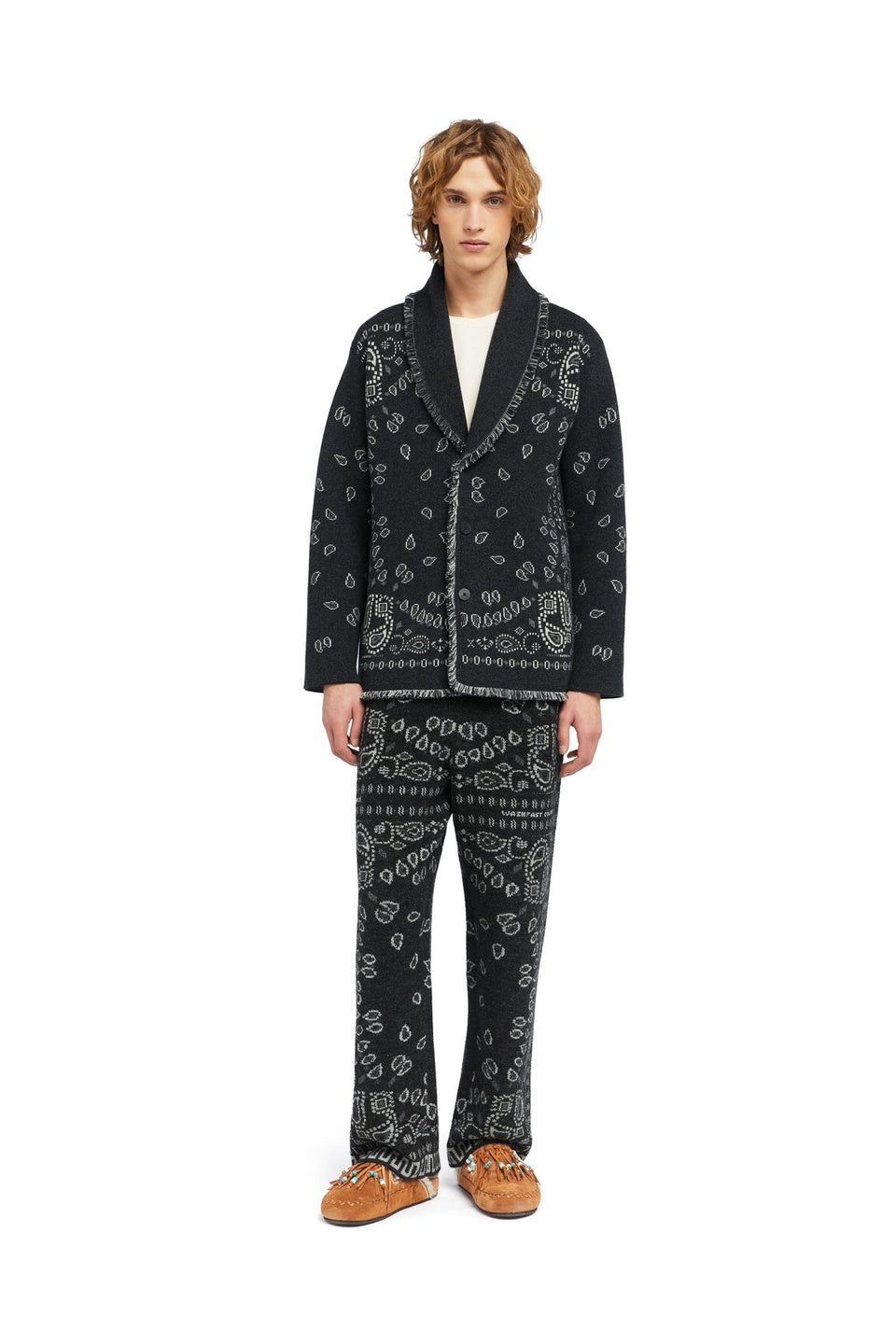 ALANUI-Bandana Jacquard Cardigan-NOWALL