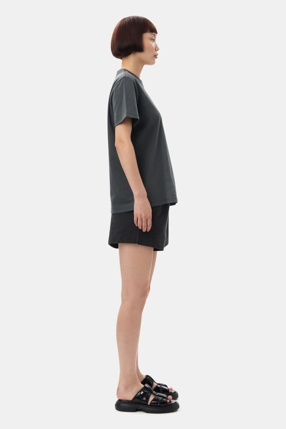 GANNI-Basic Jersey Ganni Relaxed T-shirt-NOWALL